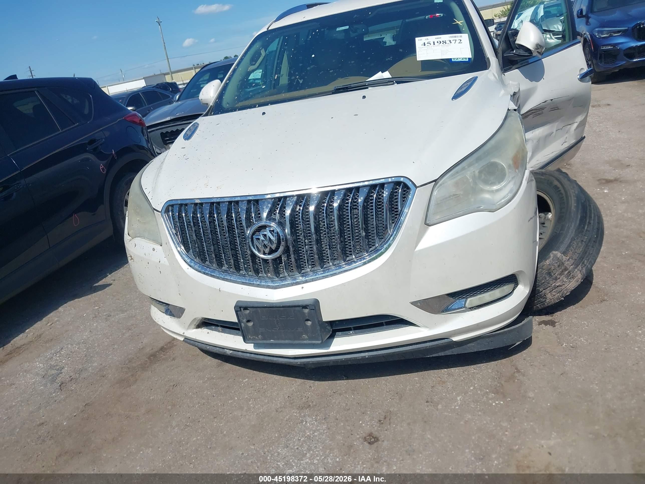 2015 Buick Enclave Leather White vin: 5GAKRBKD3FJ150781