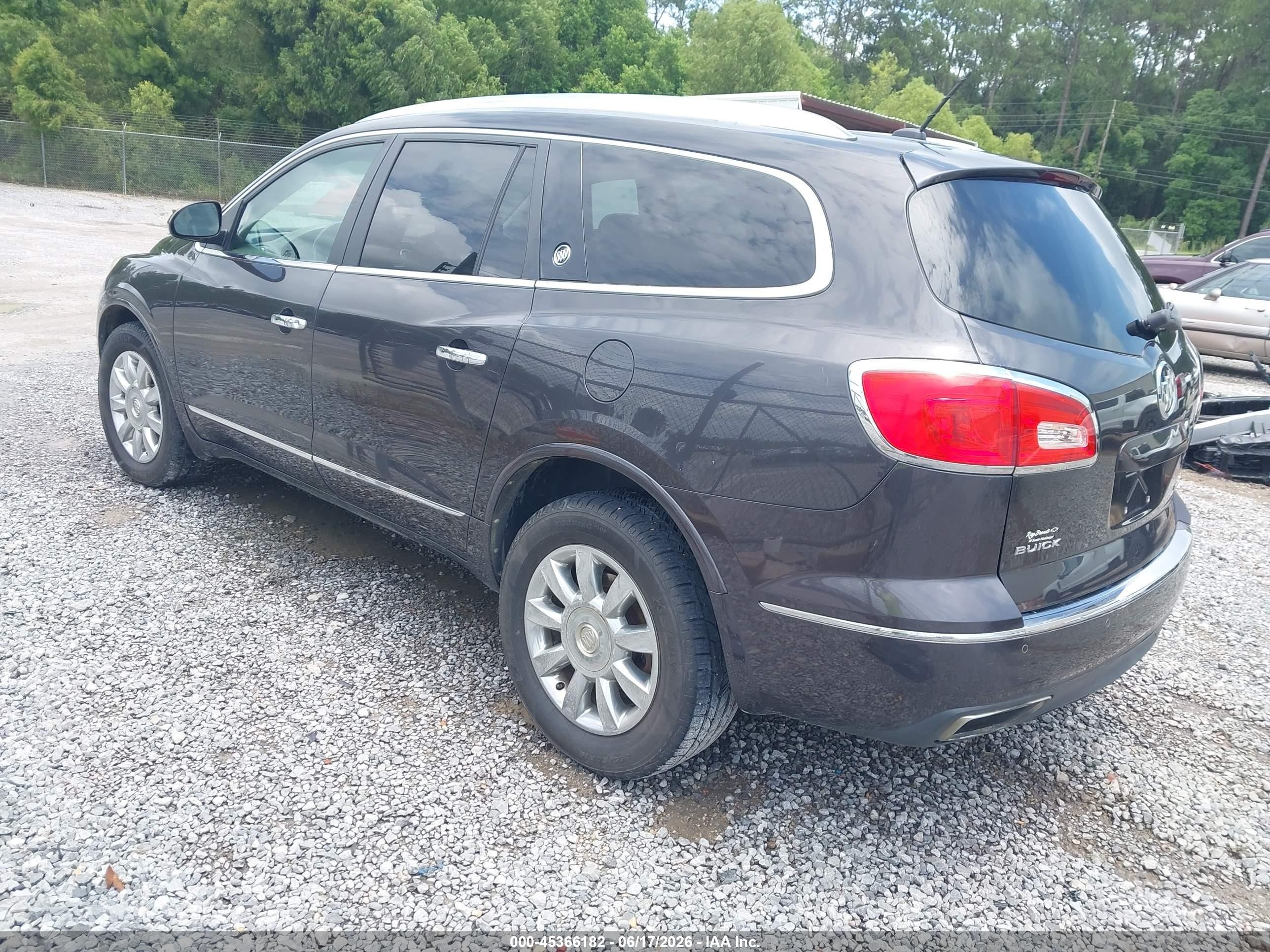 2015 Buick Enclave Leather Black vin: 5GAKRBKD3FJ162476