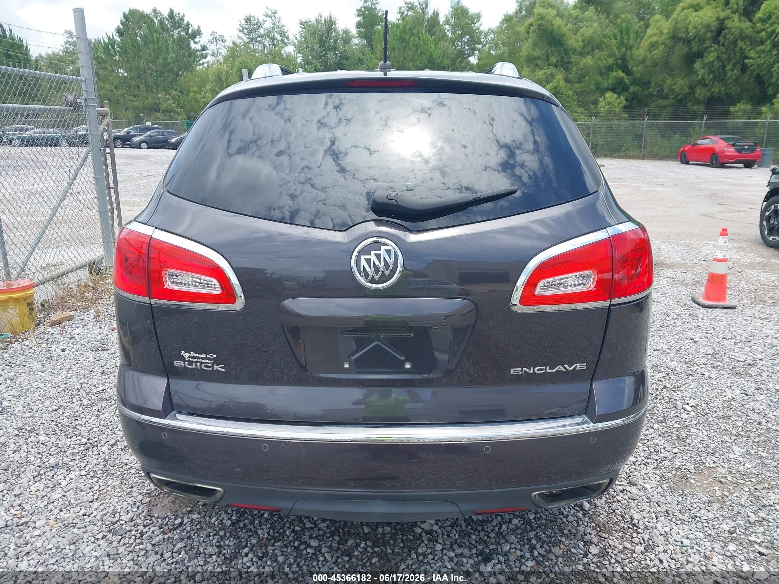 2015 Buick Enclave Leather Black vin: 5GAKRBKD3FJ162476
