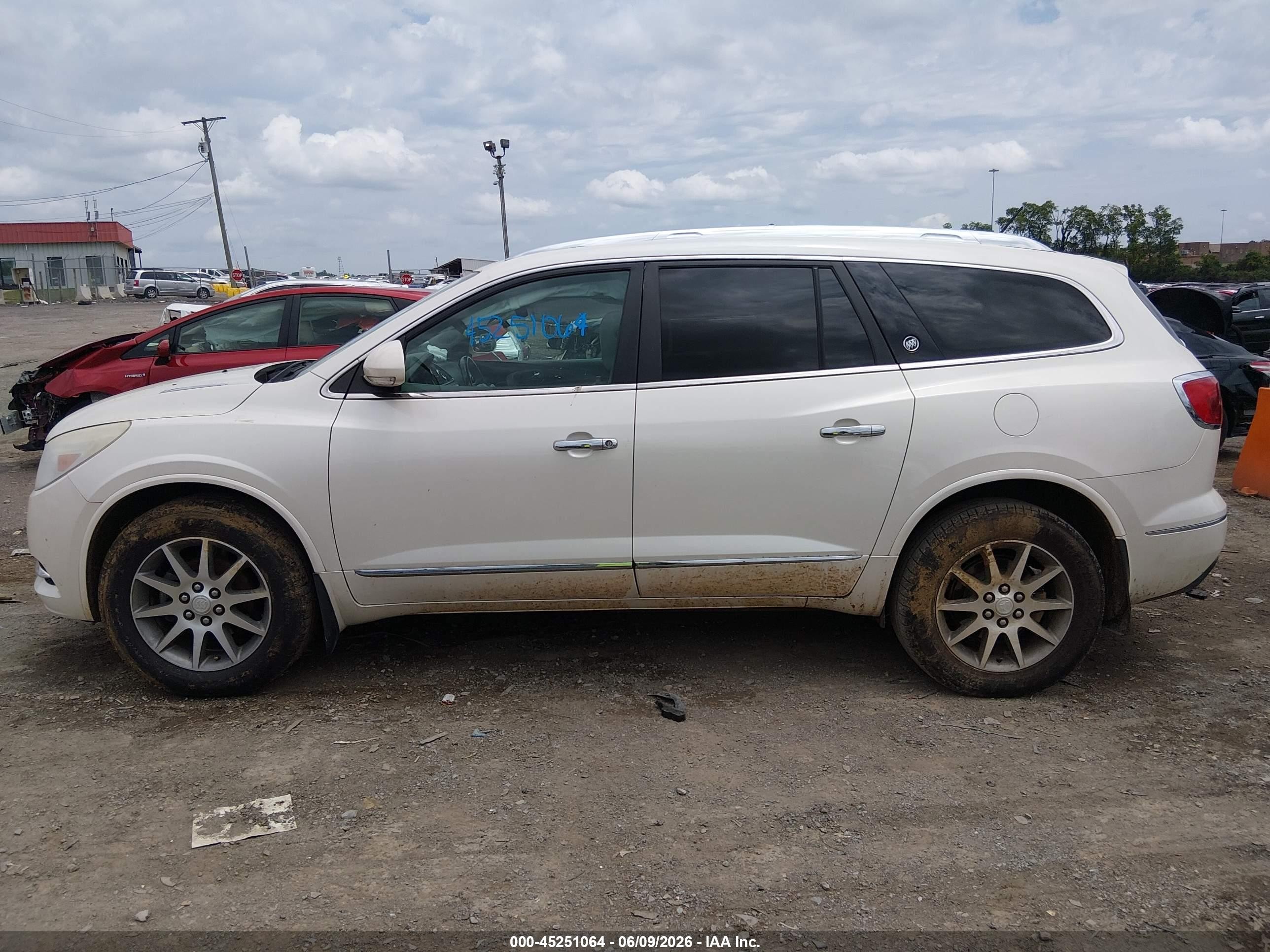 2015 Buick Enclave Leather White vin: 5GAKRBKD3FJ212261