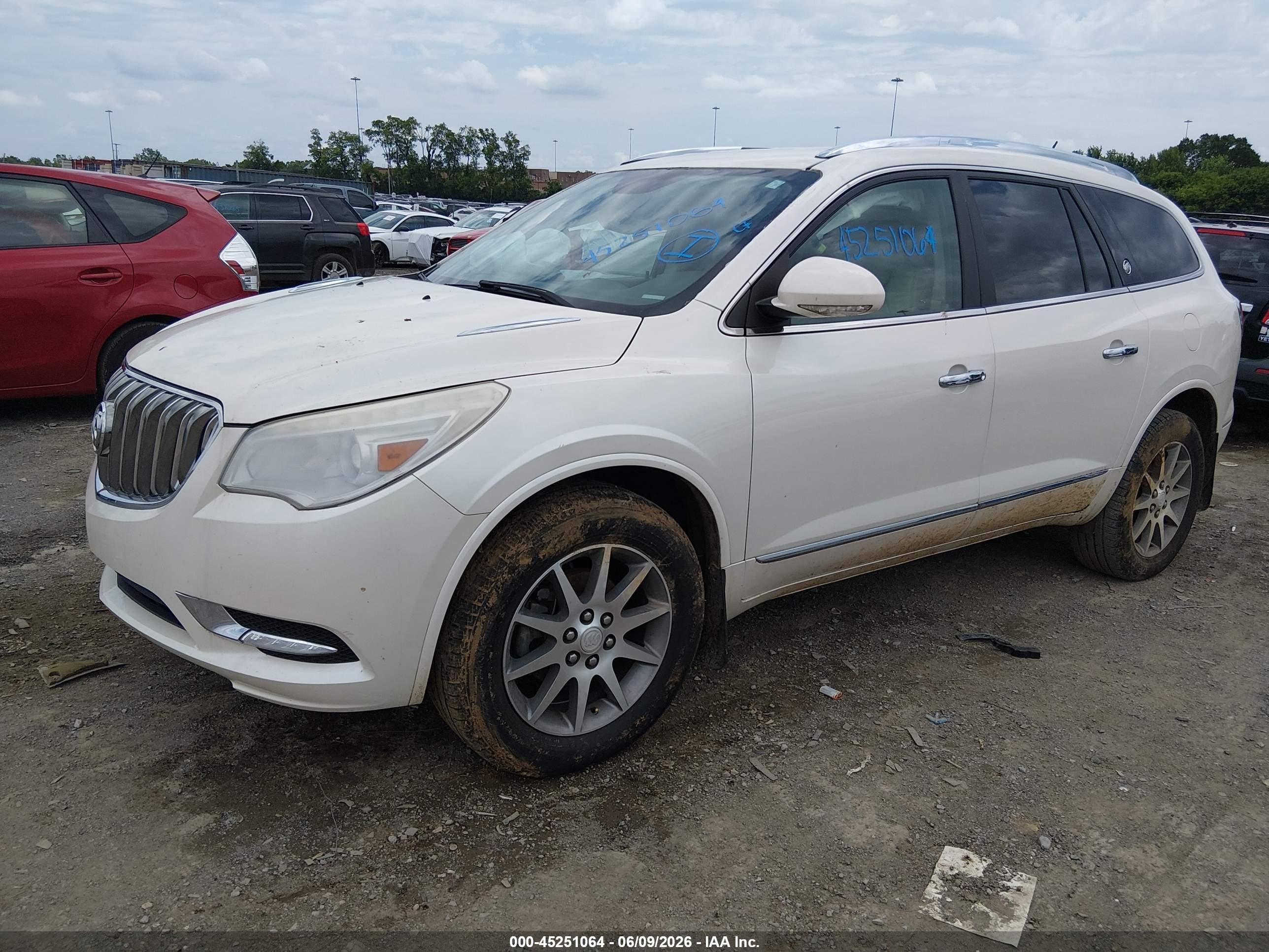 2015 Buick Enclave Leather White vin: 5GAKRBKD3FJ212261