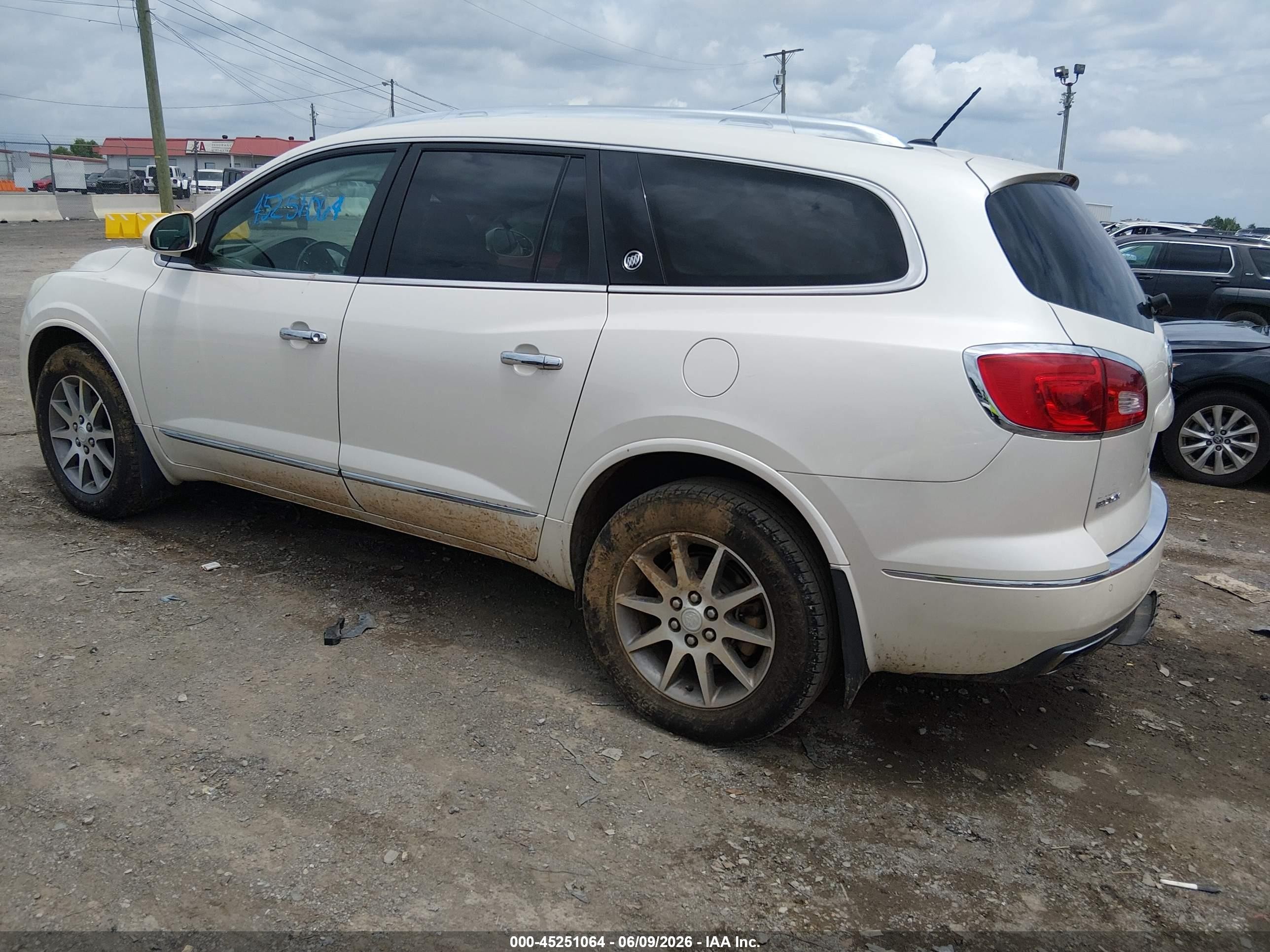 2015 Buick Enclave Leather White vin: 5GAKRBKD3FJ212261
