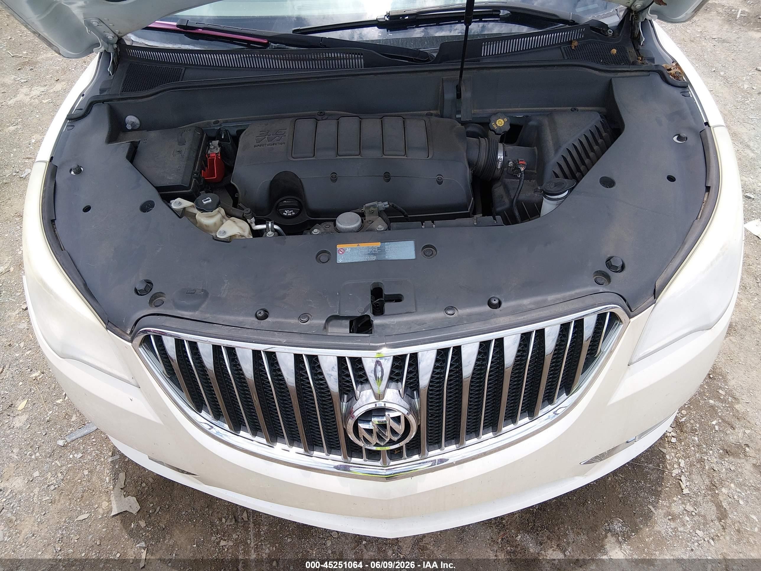 2015 Buick Enclave Leather White vin: 5GAKRBKD3FJ212261