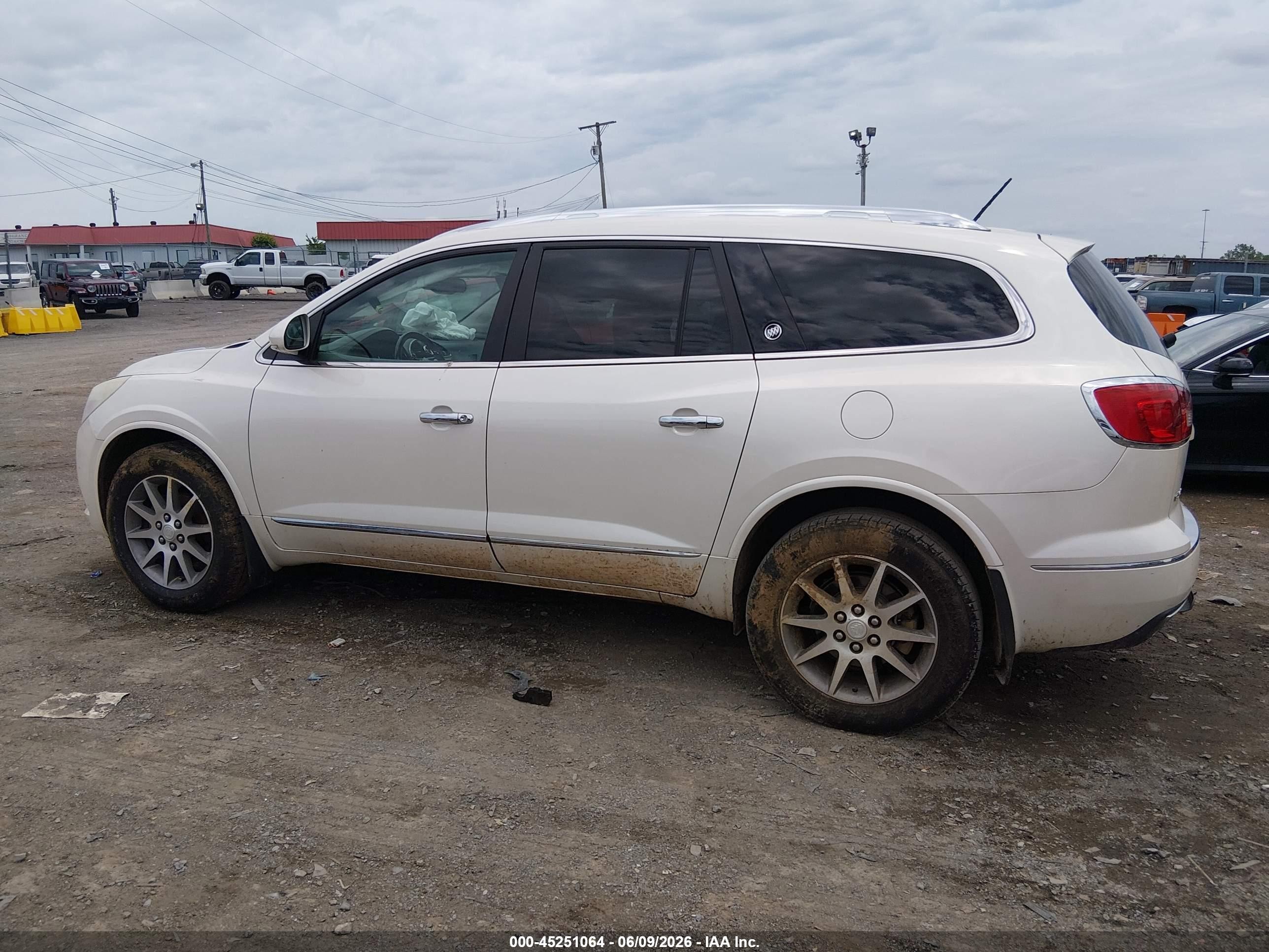 2015 Buick Enclave Leather White vin: 5GAKRBKD3FJ212261