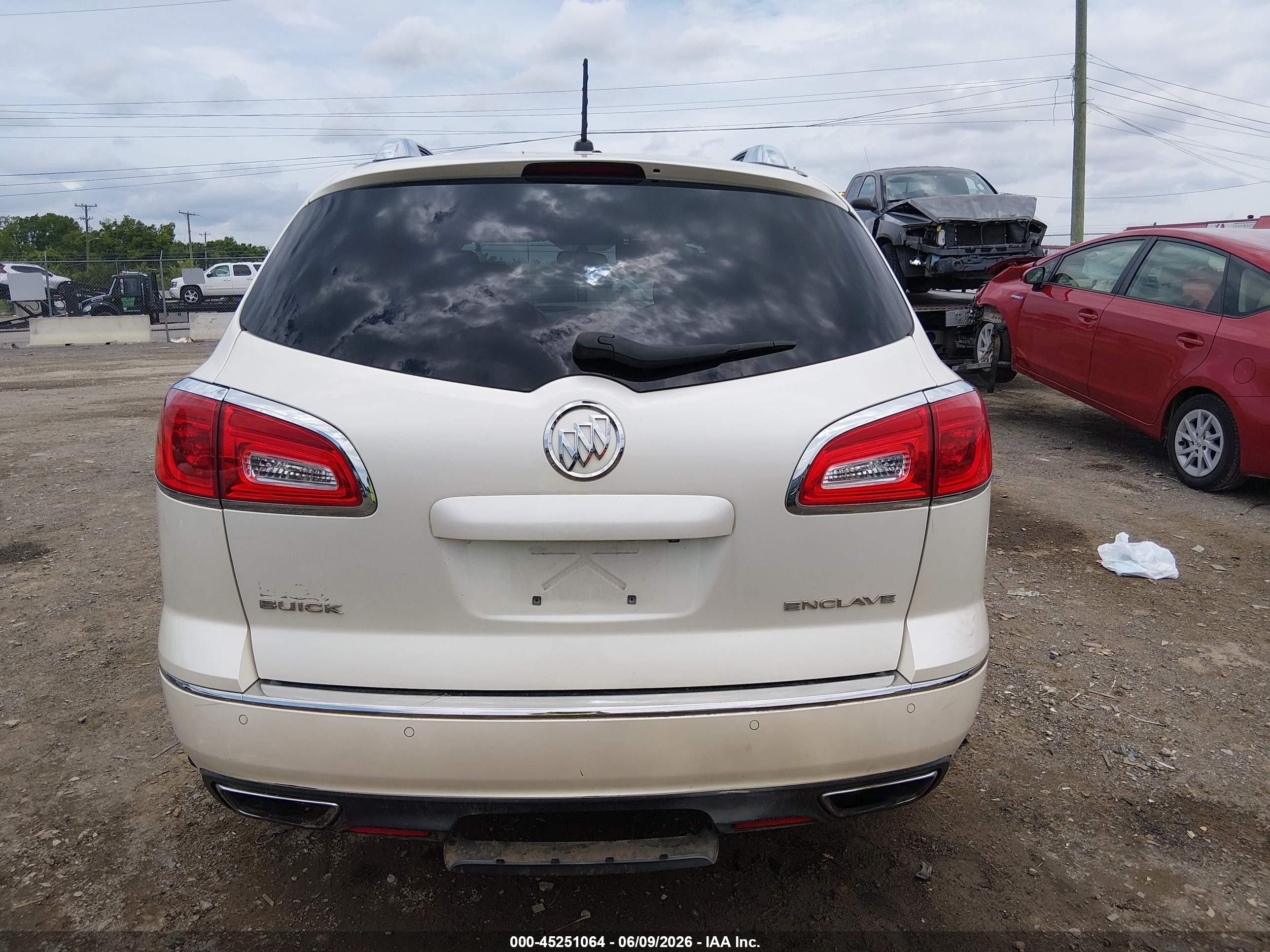 2015 Buick Enclave Leather White vin: 5GAKRBKD3FJ212261