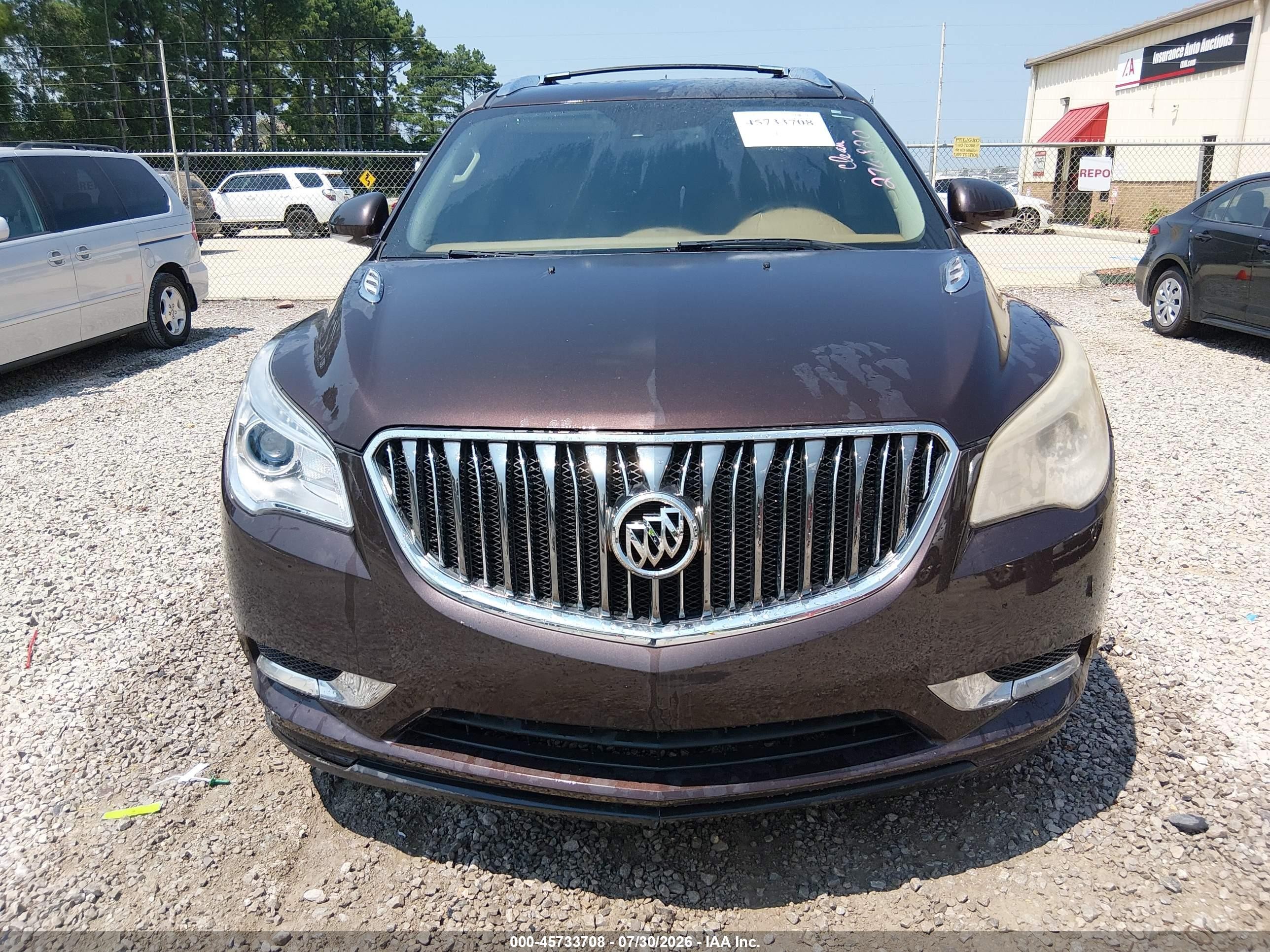 2015 Buick Enclave Leather Brown vin: 5GAKRBKD3FJ276820