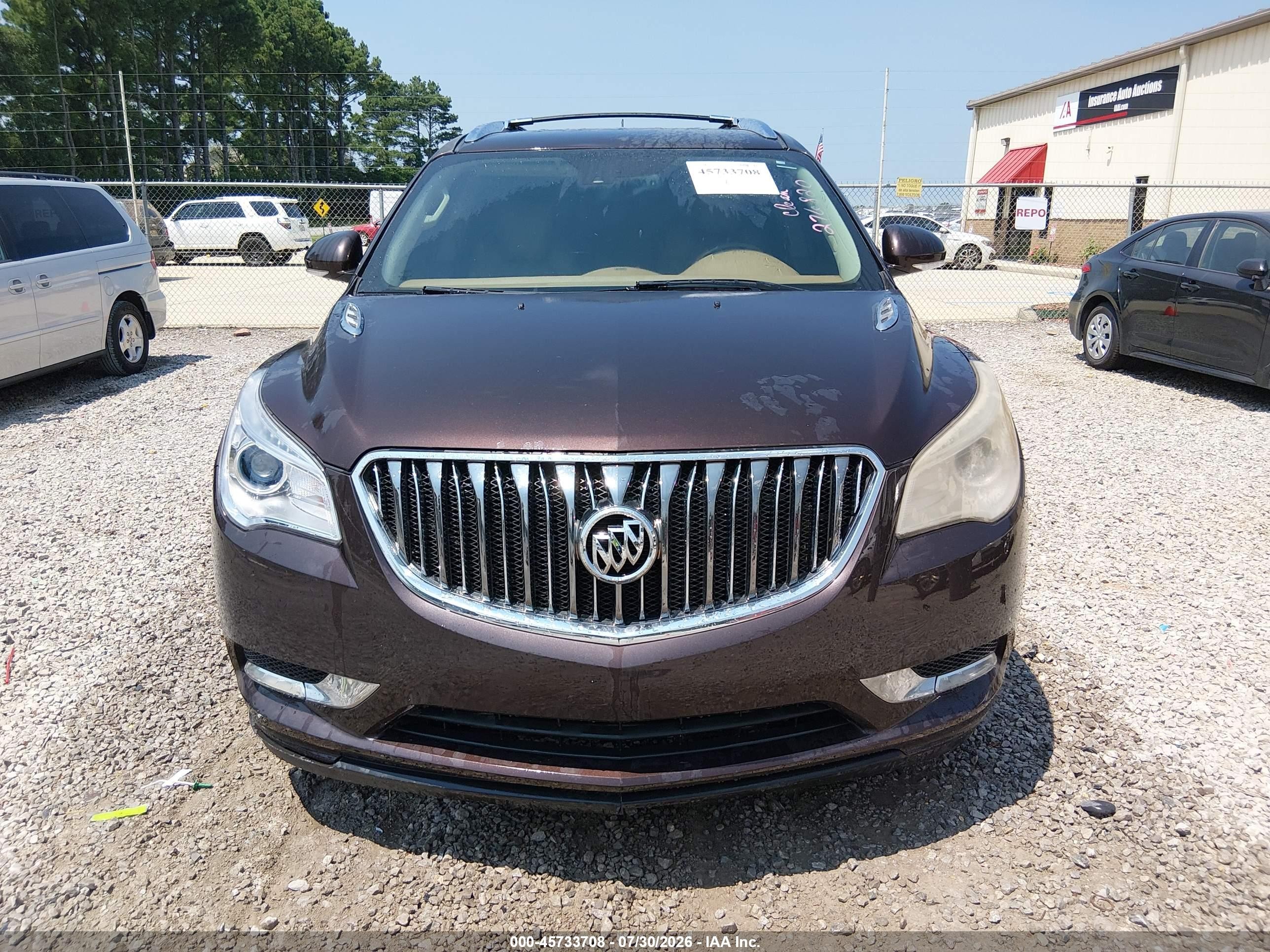 2015 Buick Enclave Leather Brown vin: 5GAKRBKD3FJ276820