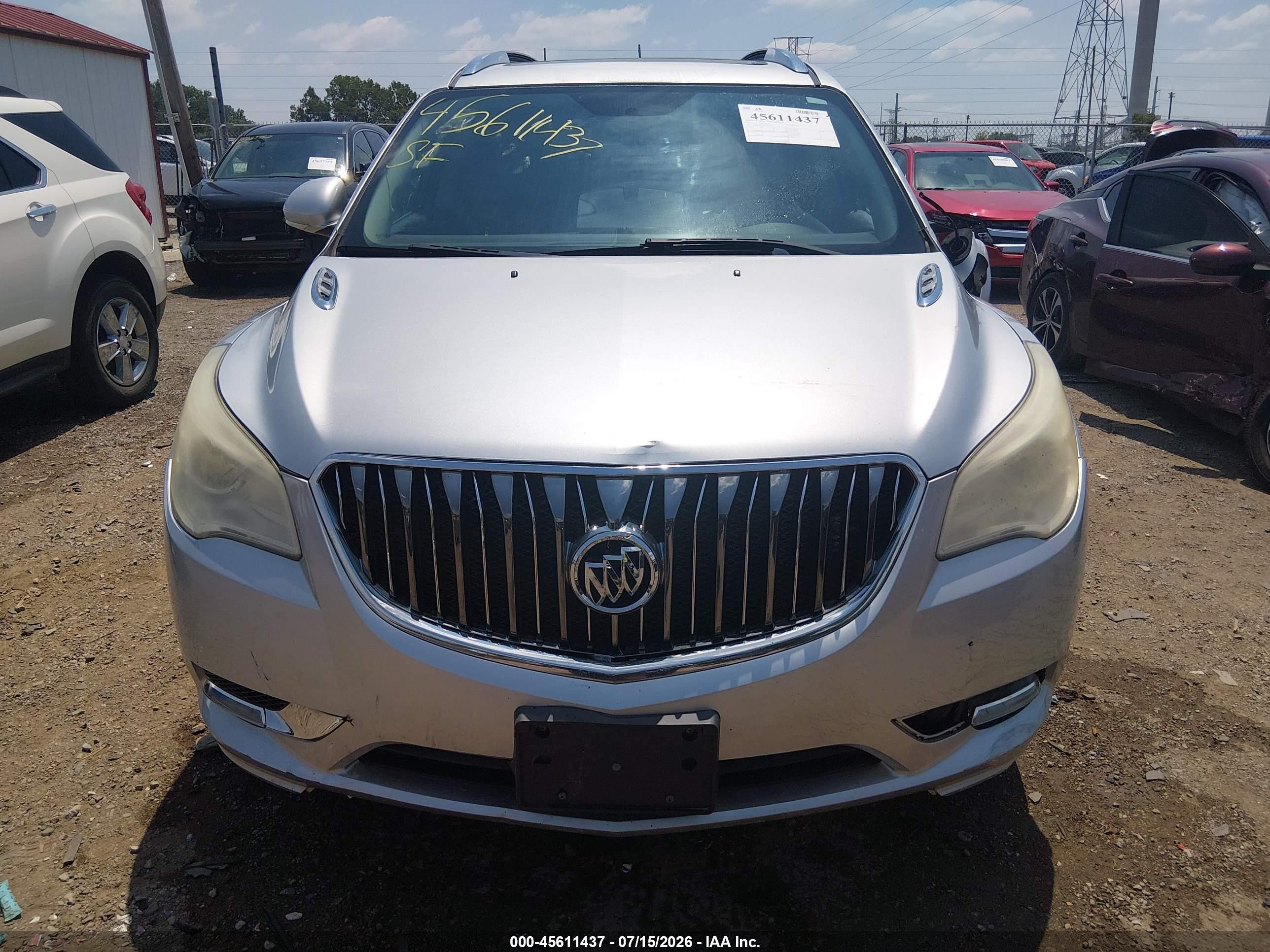 2015 Buick Enclave Leather Silver vin: 5GAKRBKD3FJ305779