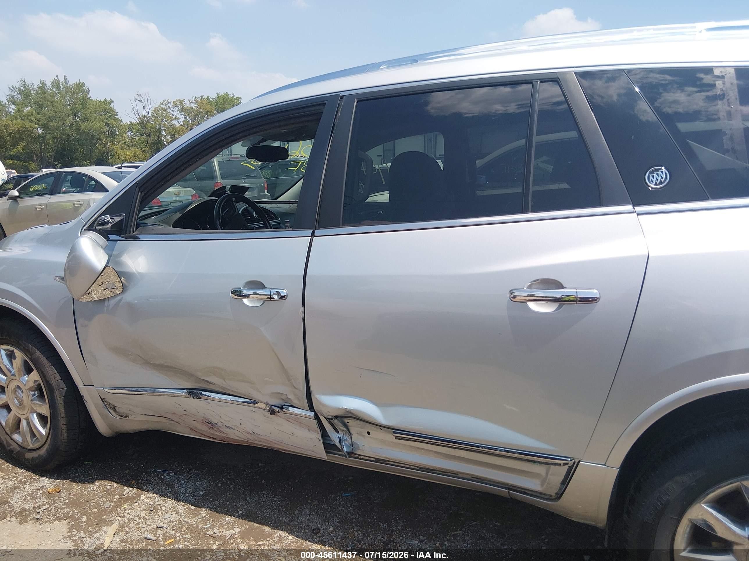2015 Buick Enclave Leather Silver vin: 5GAKRBKD3FJ305779