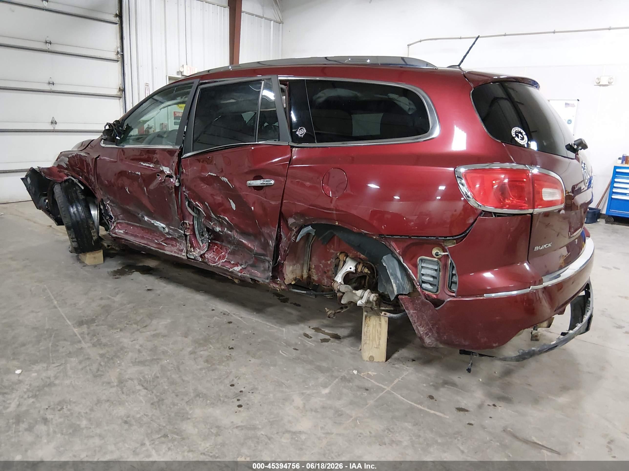 2015 Buick Enclave Leather Maroon vin: 5GAKRBKD3FJ318788