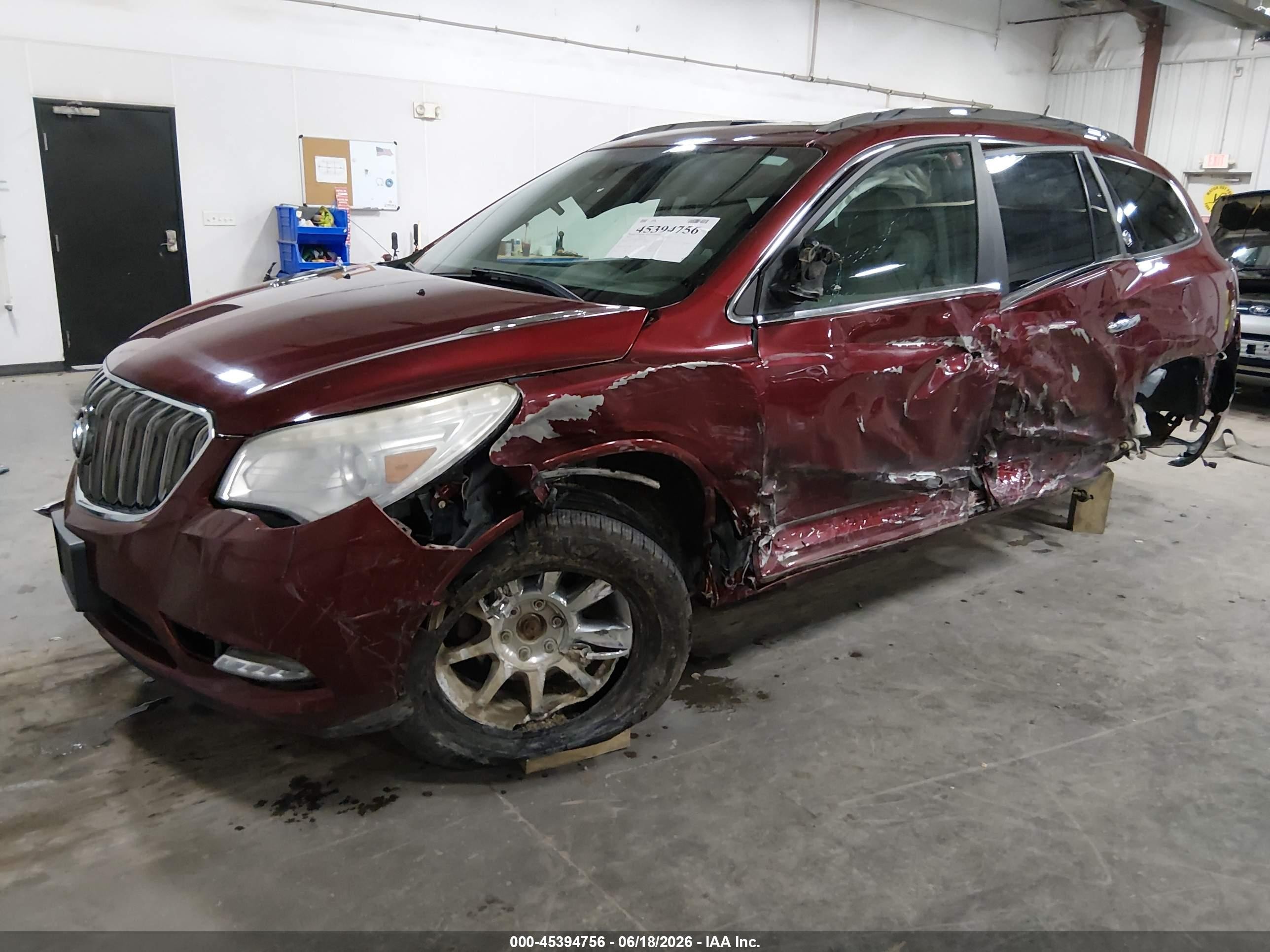 2015 Buick Enclave Leather Maroon vin: 5GAKRBKD3FJ318788