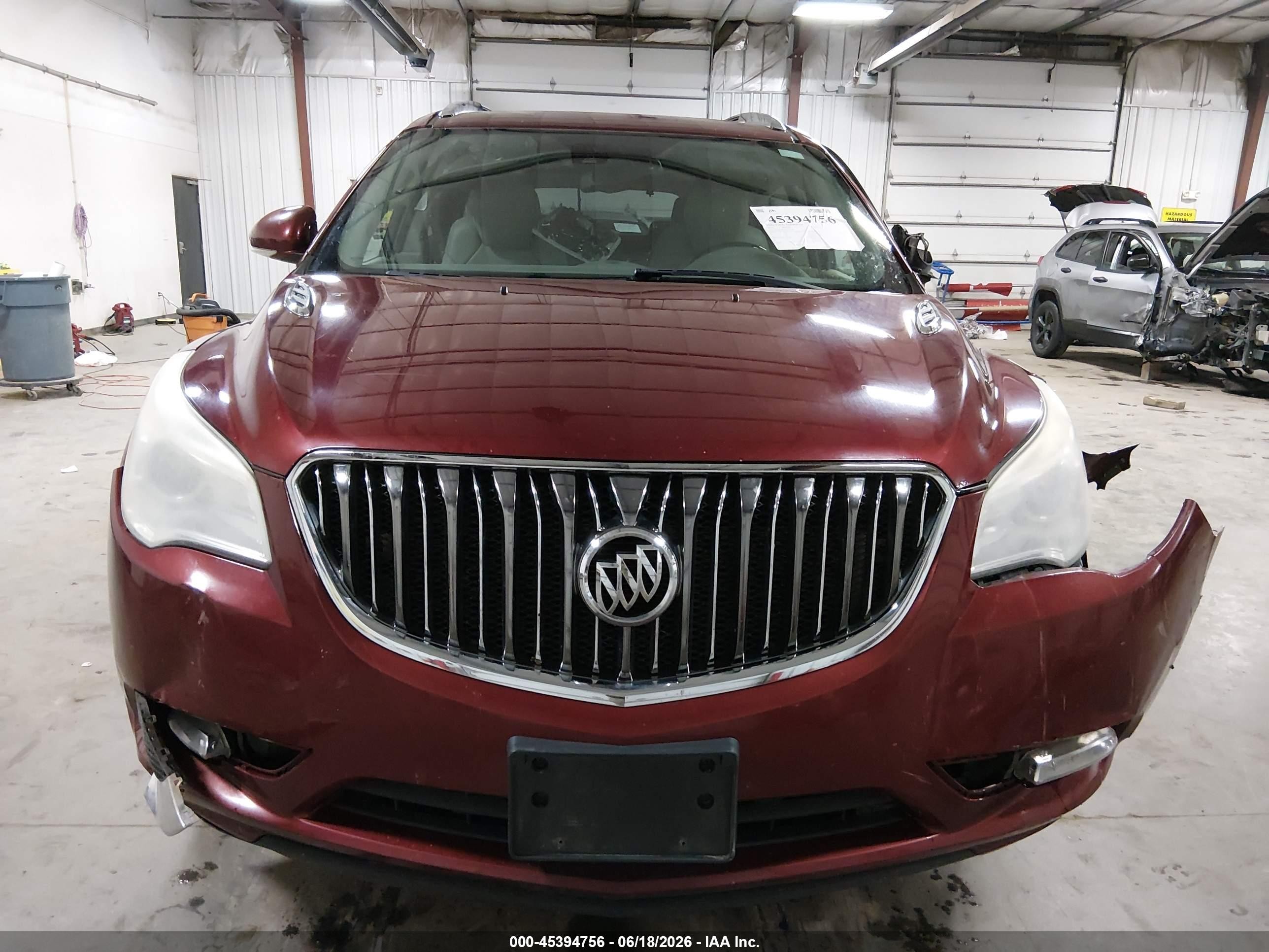 2015 Buick Enclave Leather Maroon vin: 5GAKRBKD3FJ318788