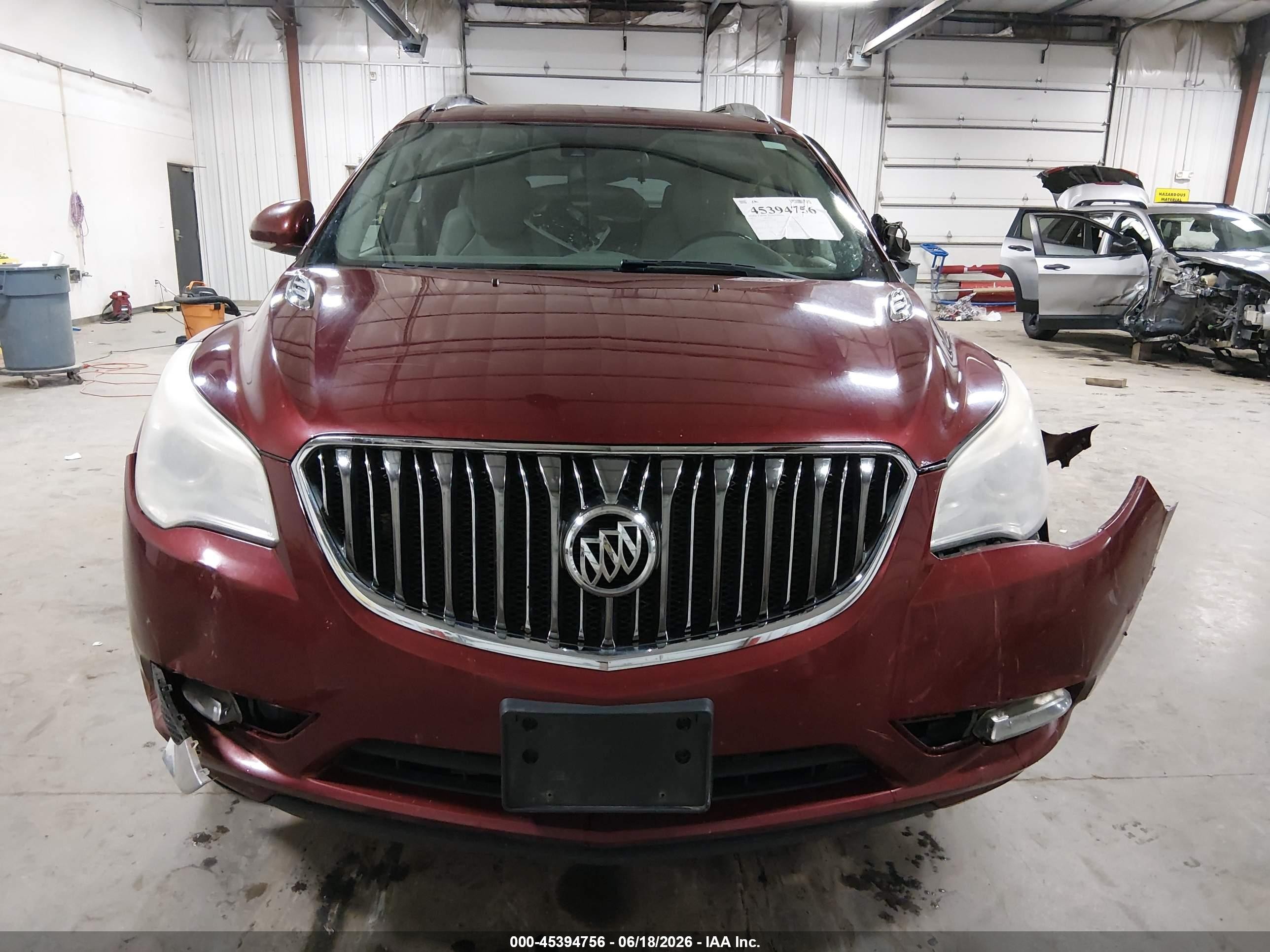 2015 Buick Enclave Leather Maroon vin: 5GAKRBKD3FJ318788