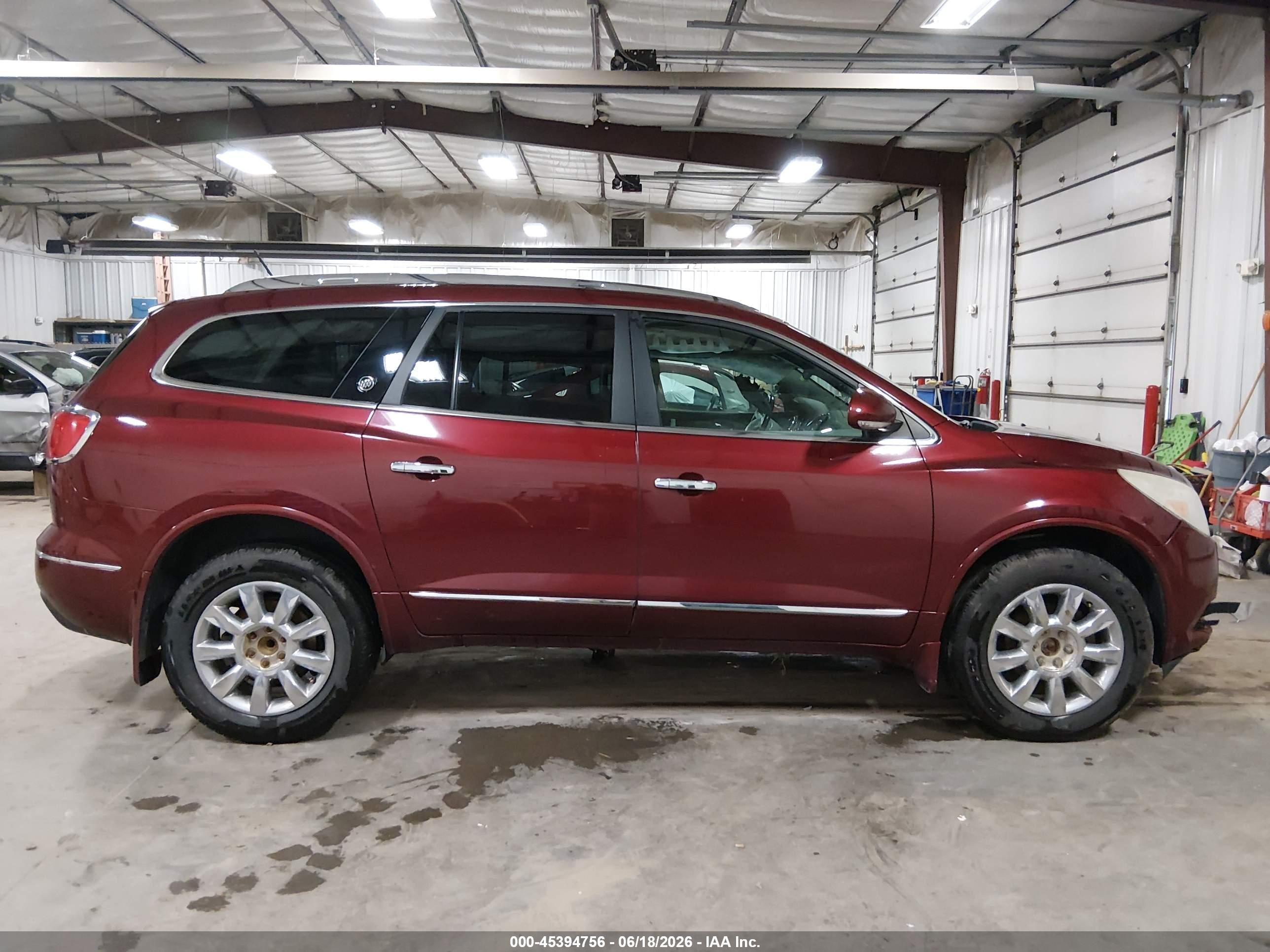2015 Buick Enclave Leather Maroon vin: 5GAKRBKD3FJ318788
