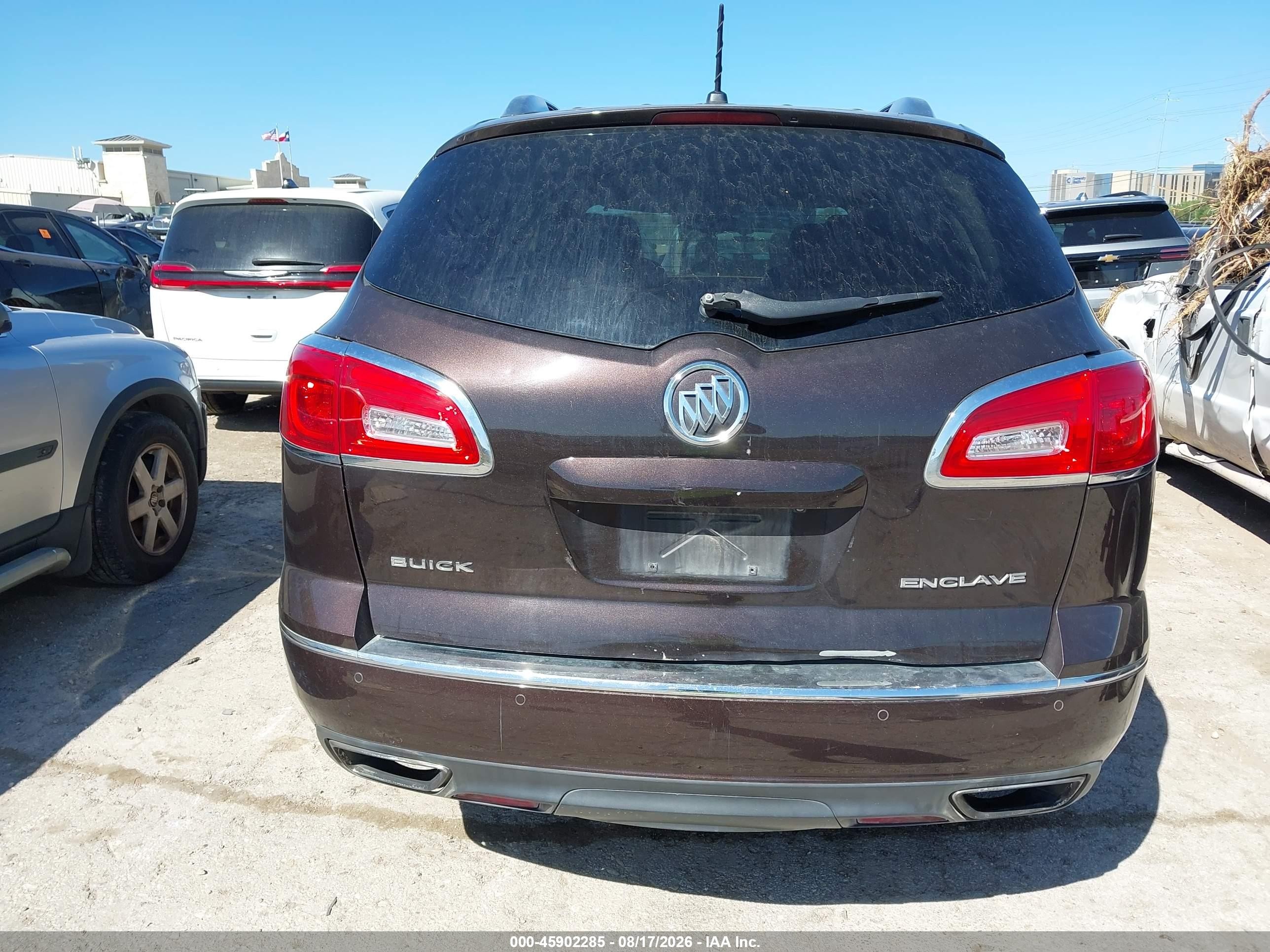 2015 Buick Enclave Leather Brown vin: 5GAKRBKD3FJ343500