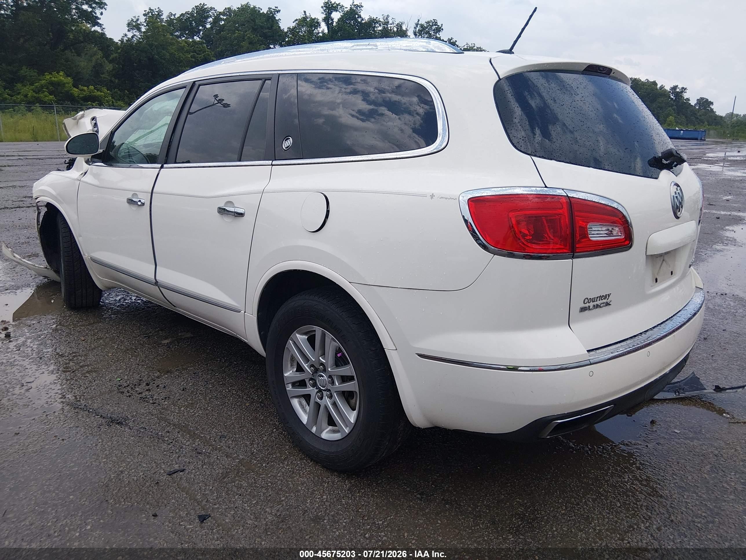 2013 Buick Enclave Convenience White vin: 5GAKRBKD4DJ188078