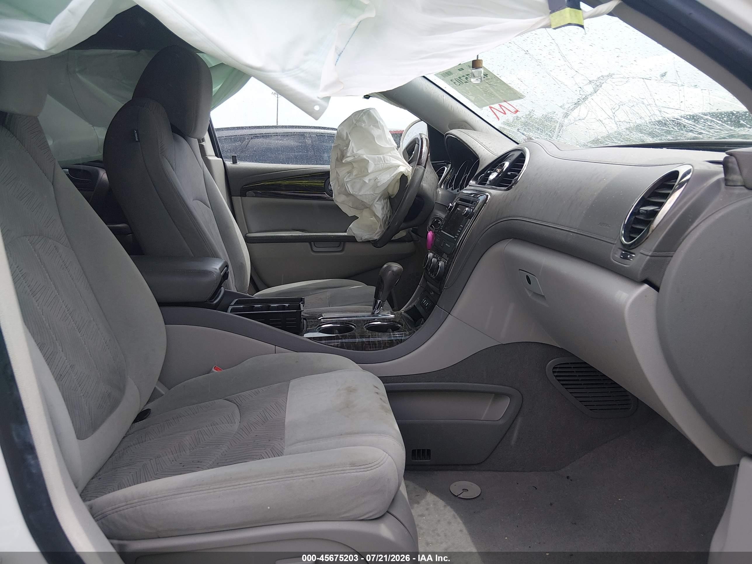 2013 Buick Enclave Convenience White vin: 5GAKRBKD4DJ188078