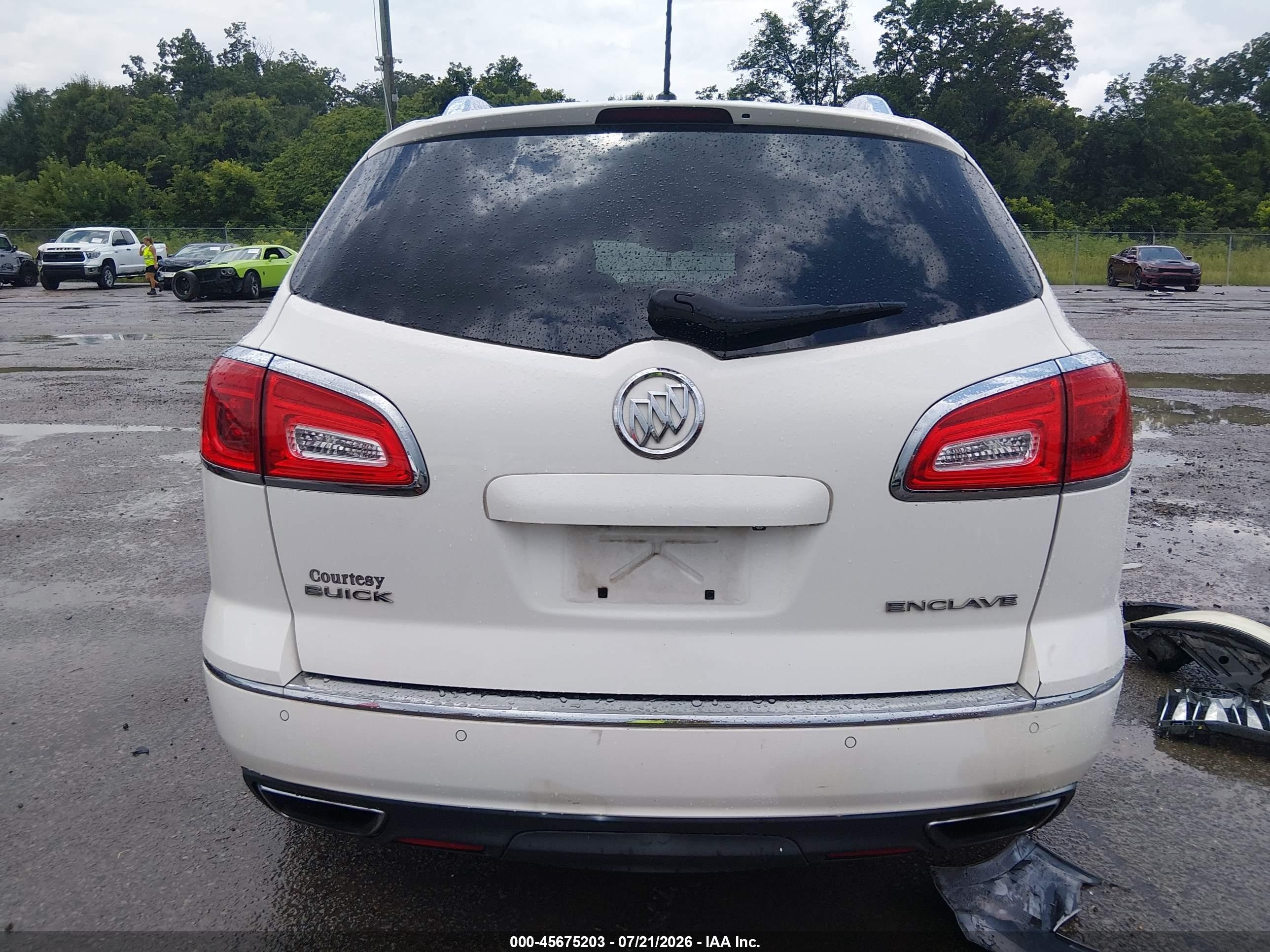 2013 Buick Enclave Convenience White vin: 5GAKRBKD4DJ188078