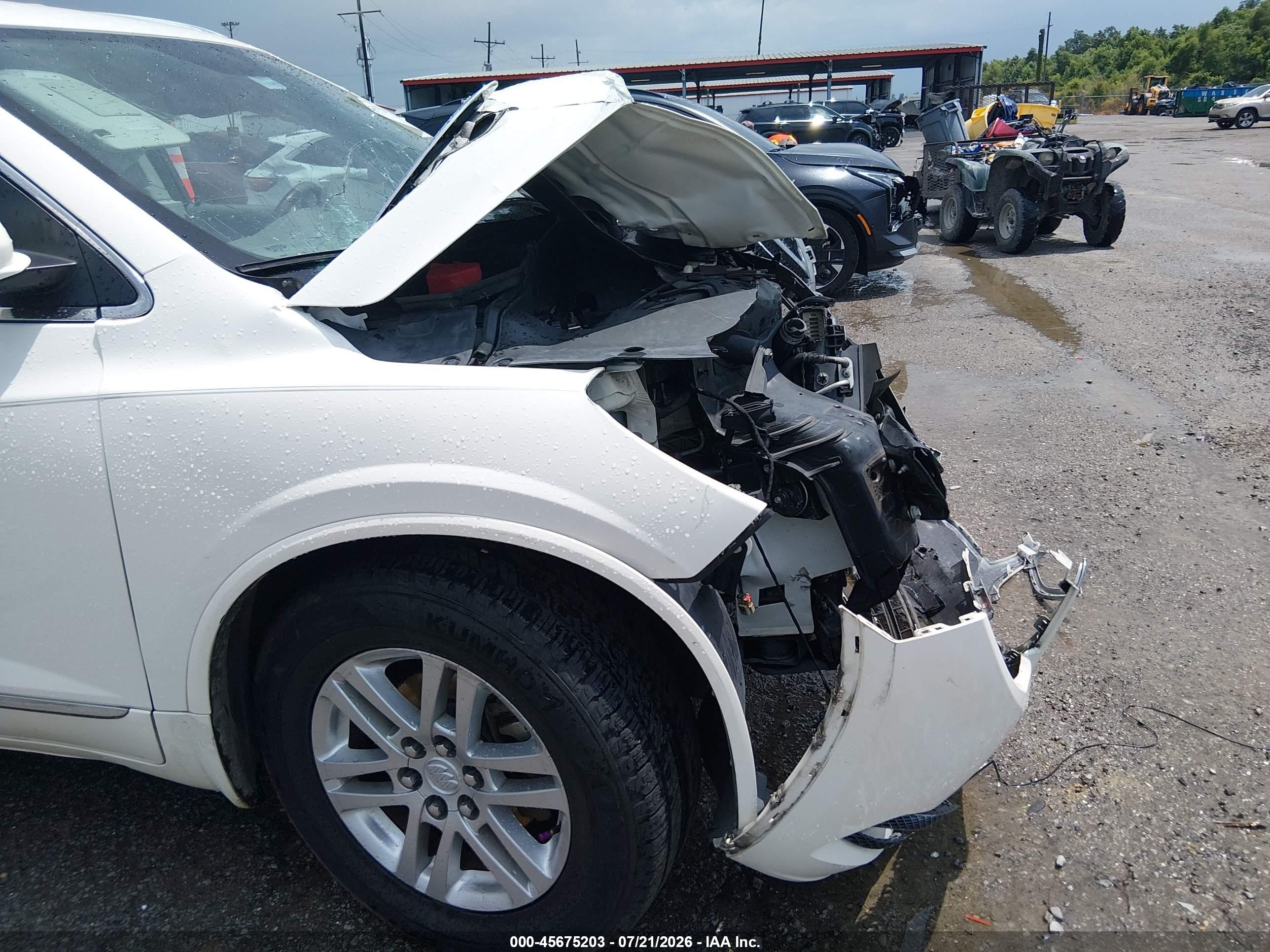 2013 Buick Enclave Convenience White vin: 5GAKRBKD4DJ188078