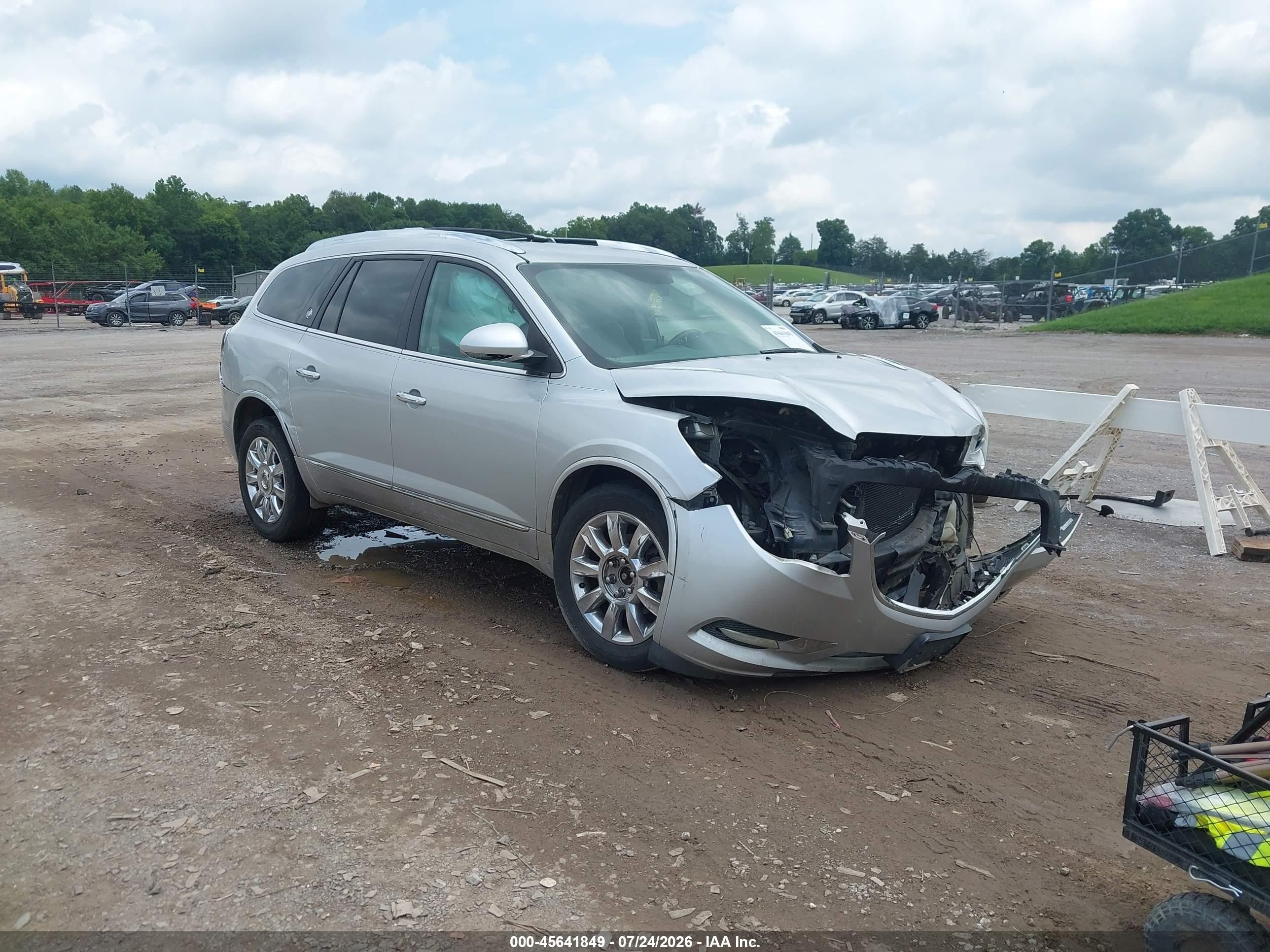 2013 Buick Enclave   Silver vin: 5GAKRBKD4DJ242012