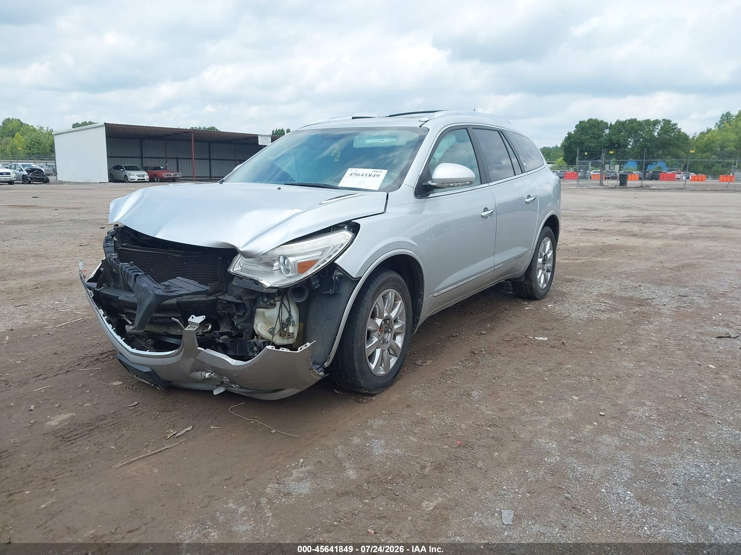 2013 Buick Enclave   Silver vin: 5GAKRBKD4DJ242012