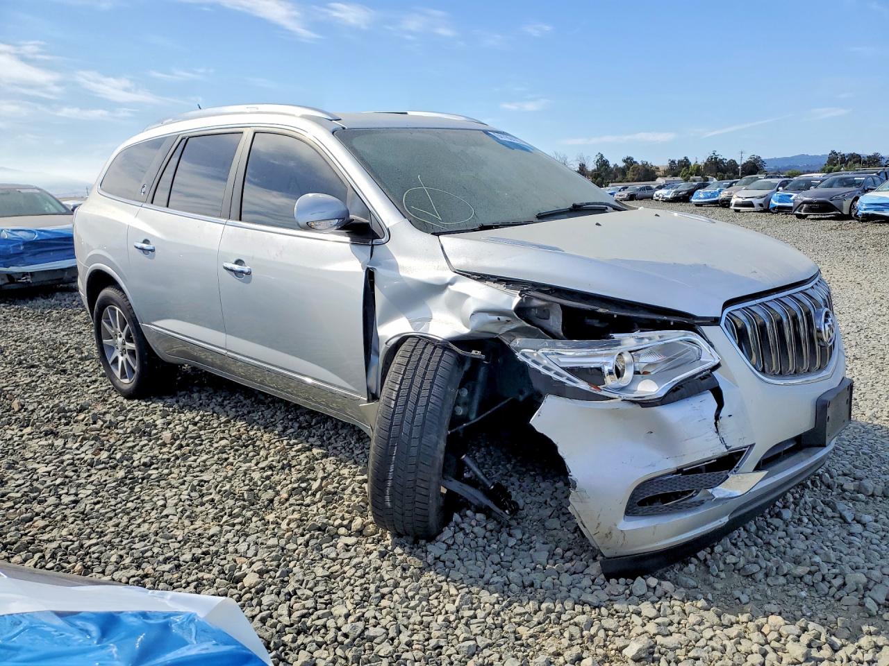 2014 Buick Enclave Silver vin: 5GAKRBKD4EJ100695