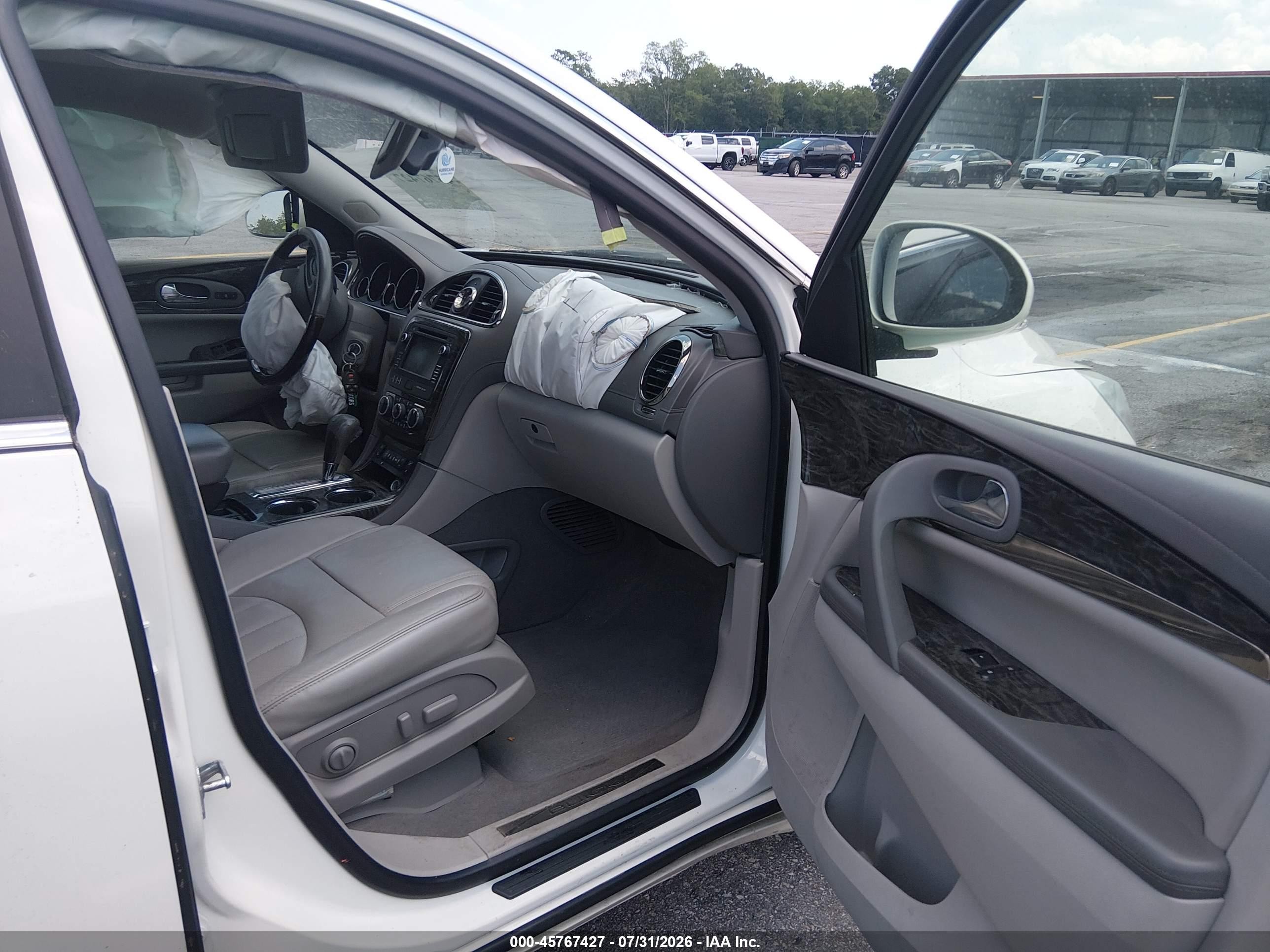 2014 Buick Enclave Leather White vin: 5GAKRBKD4EJ236616