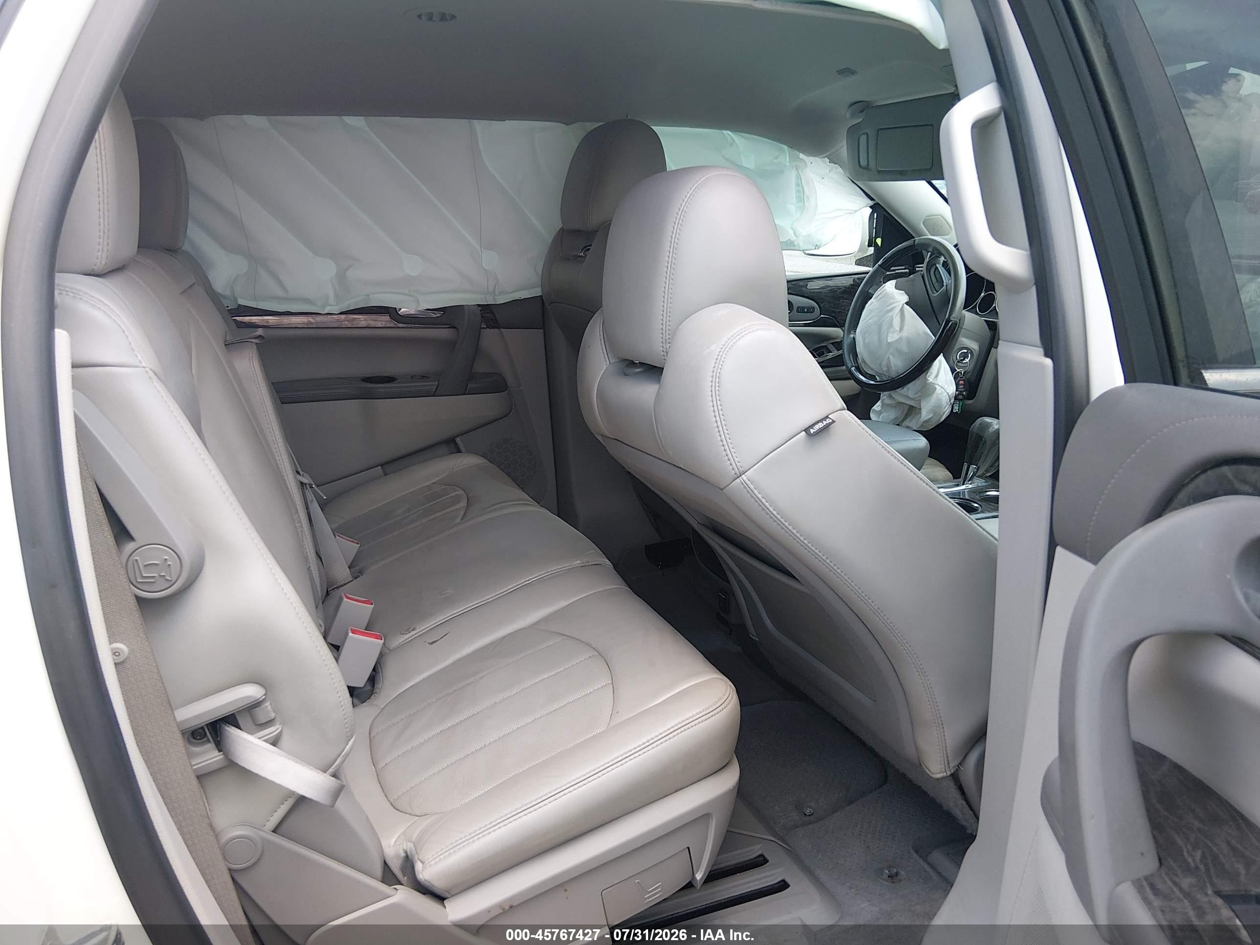 2014 Buick Enclave Leather White vin: 5GAKRBKD4EJ236616