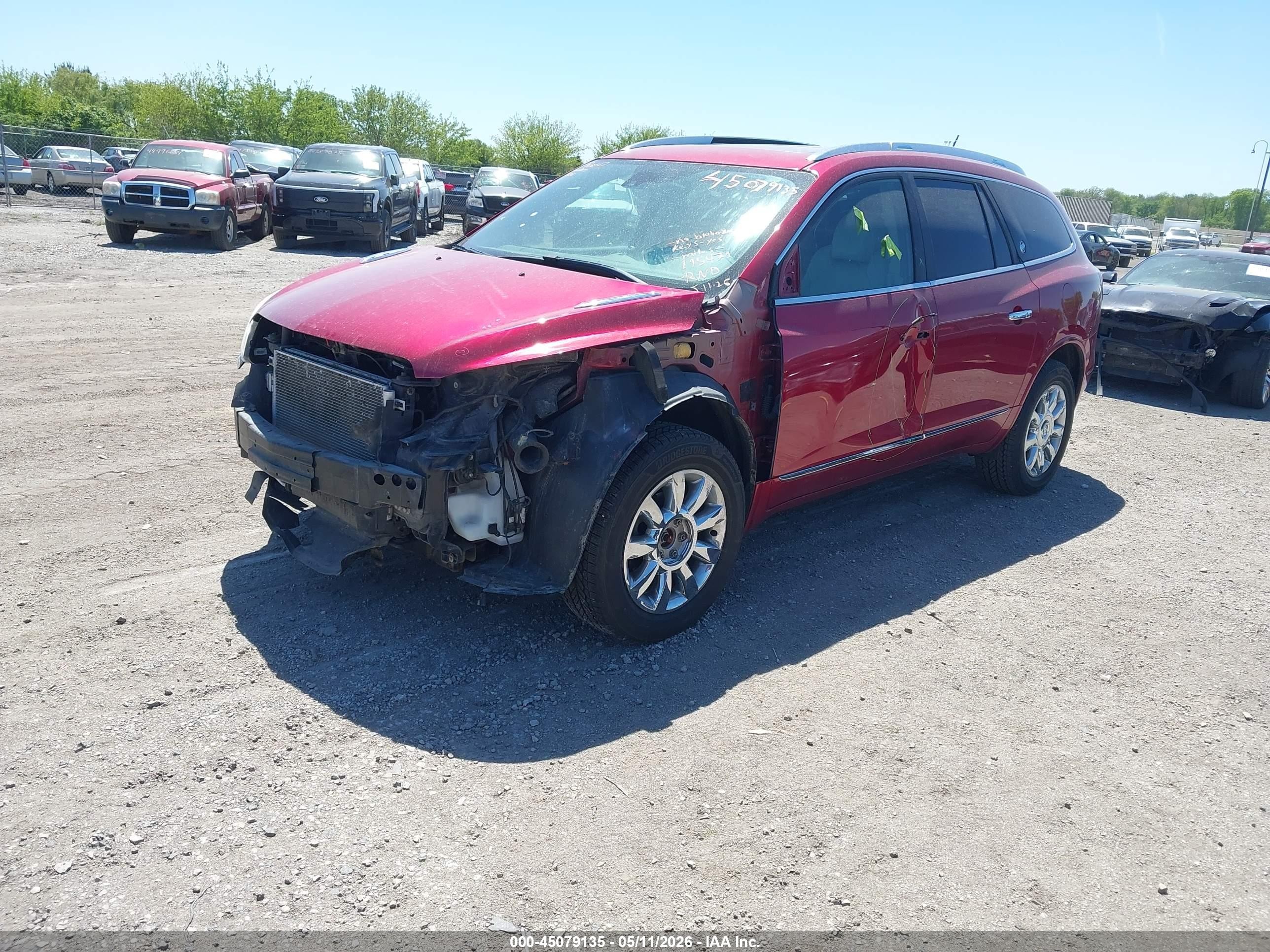 2014 Buick Enclave Leather Red vin: 5GAKRBKD4EJ282267