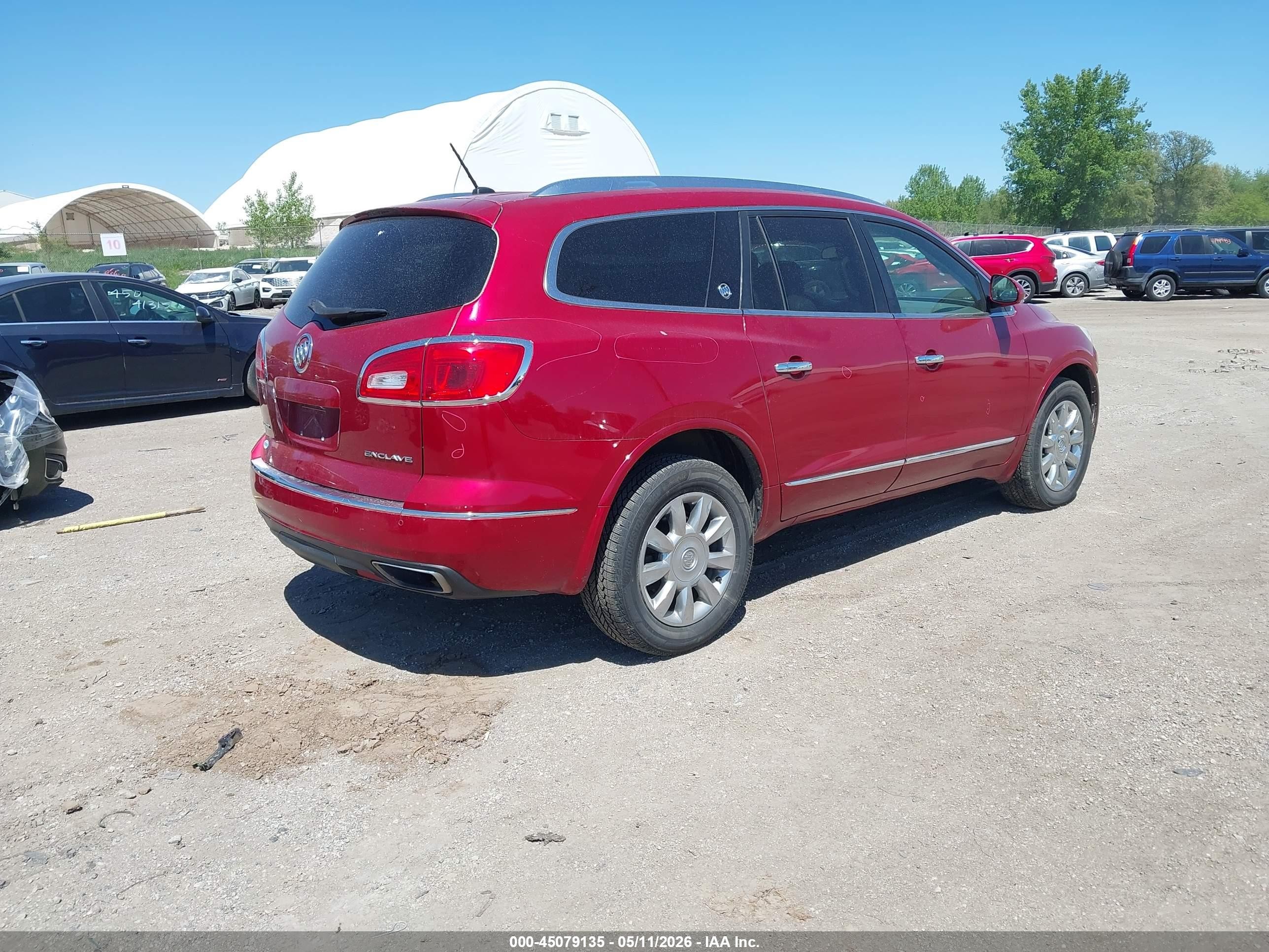 2014 Buick Enclave Leather Red vin: 5GAKRBKD4EJ282267