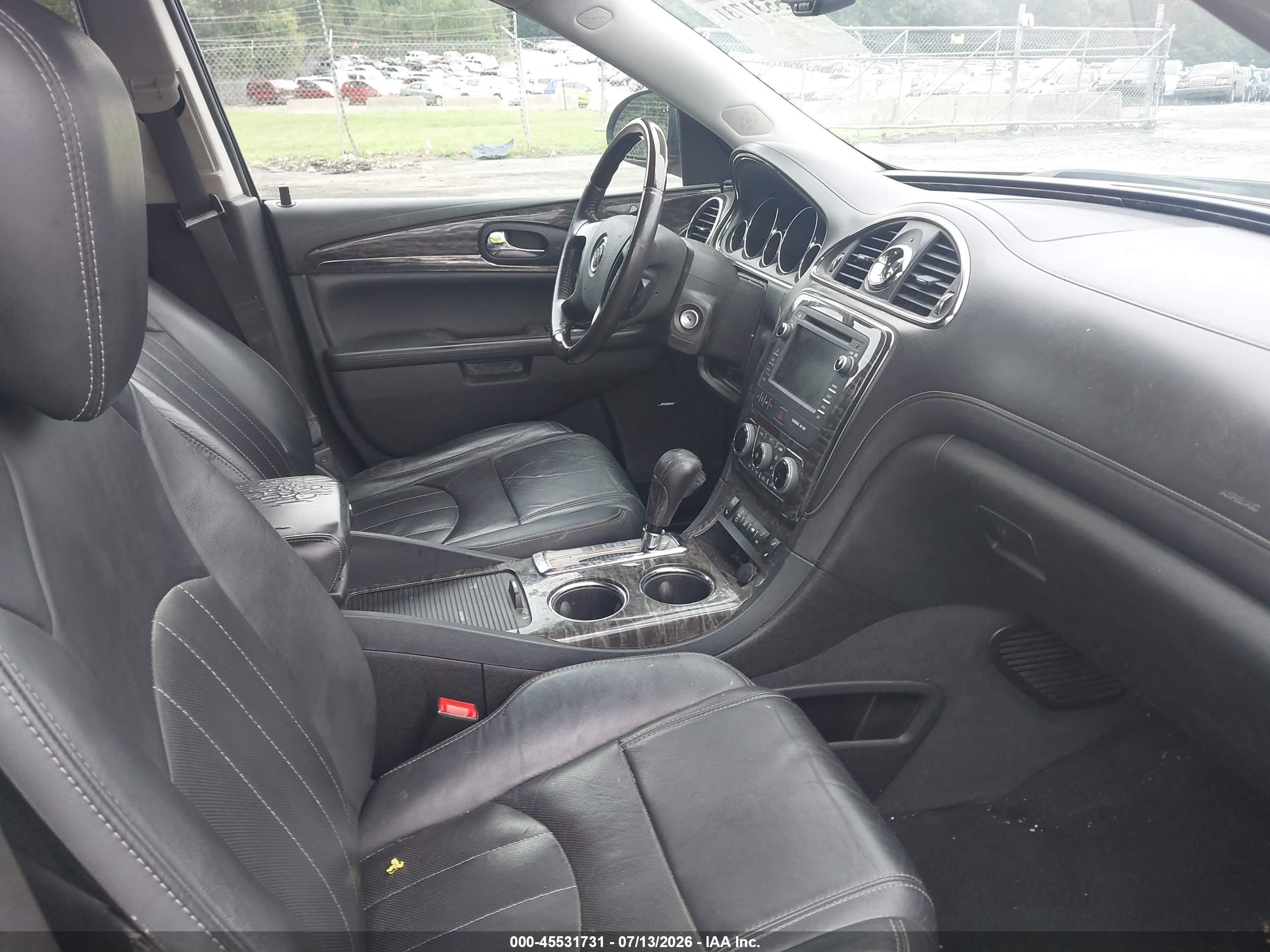2014 Buick Enclave Leather Черный vin: 5GAKRBKD4EJ302713