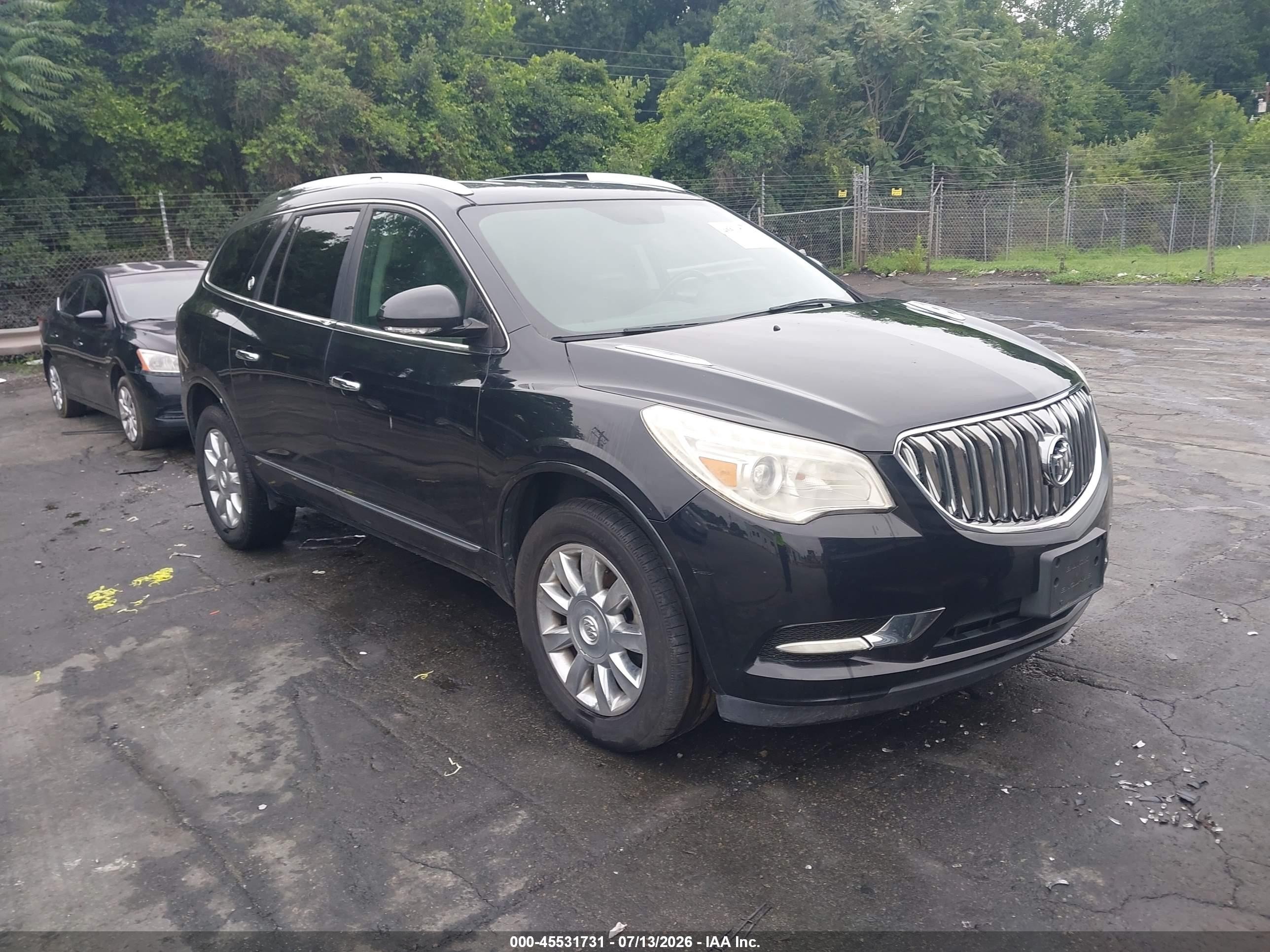 2014 Buick Enclave Leather Black vin: 5GAKRBKD4EJ302713