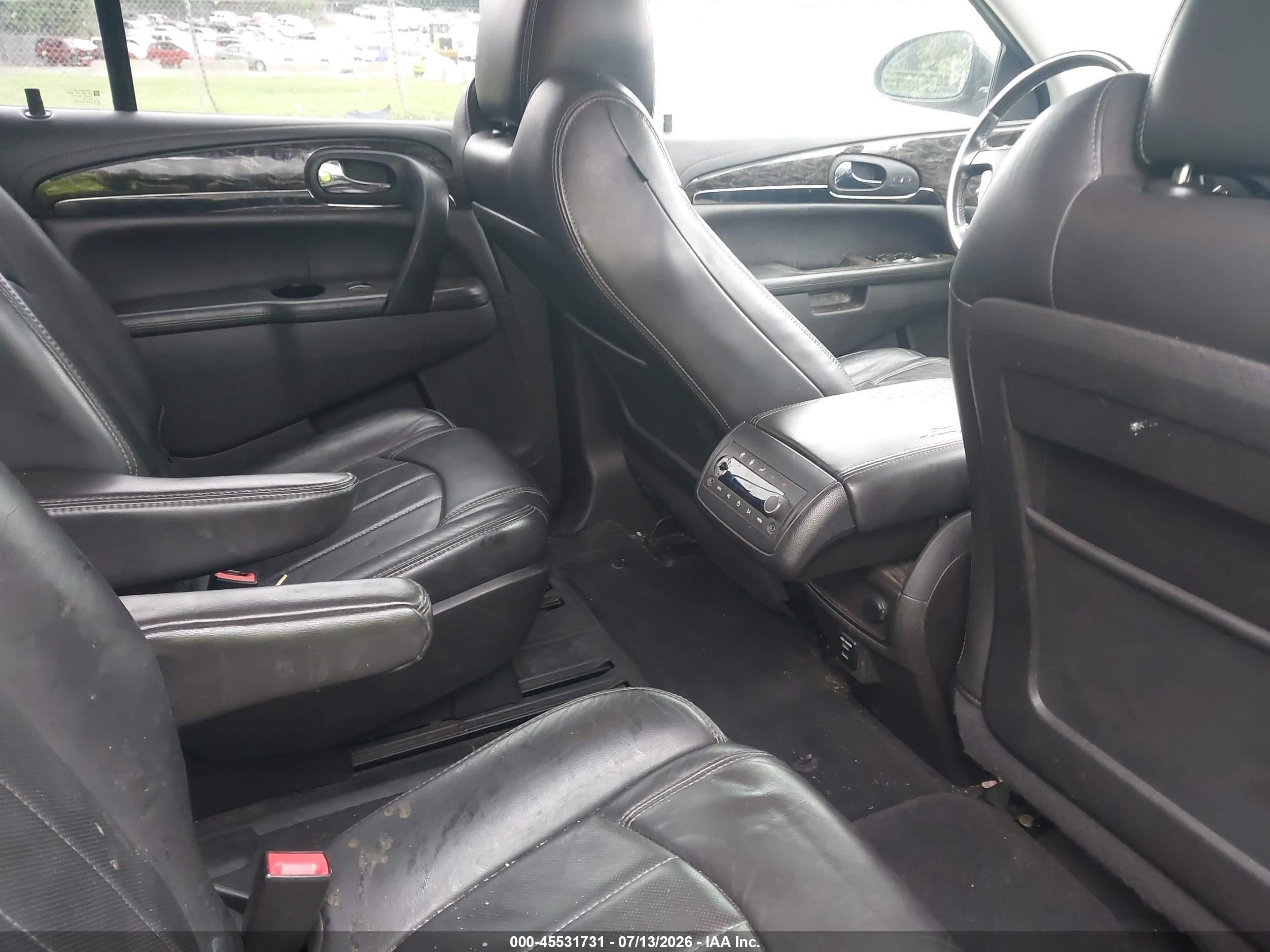 2014 Buick Enclave Leather Черный vin: 5GAKRBKD4EJ302713