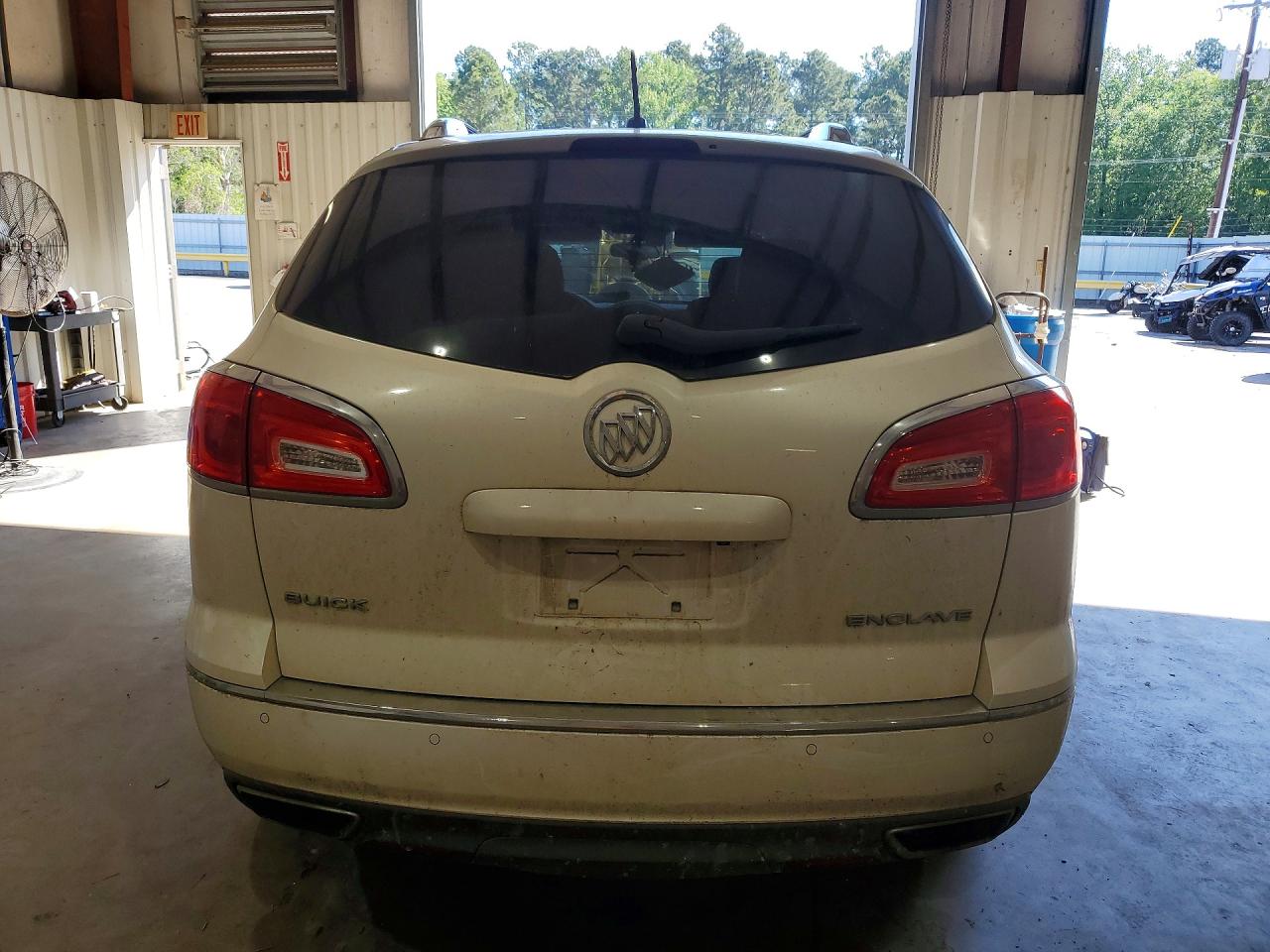 2014 Buick Enclave White vin: 5GAKRBKD4EJ323819