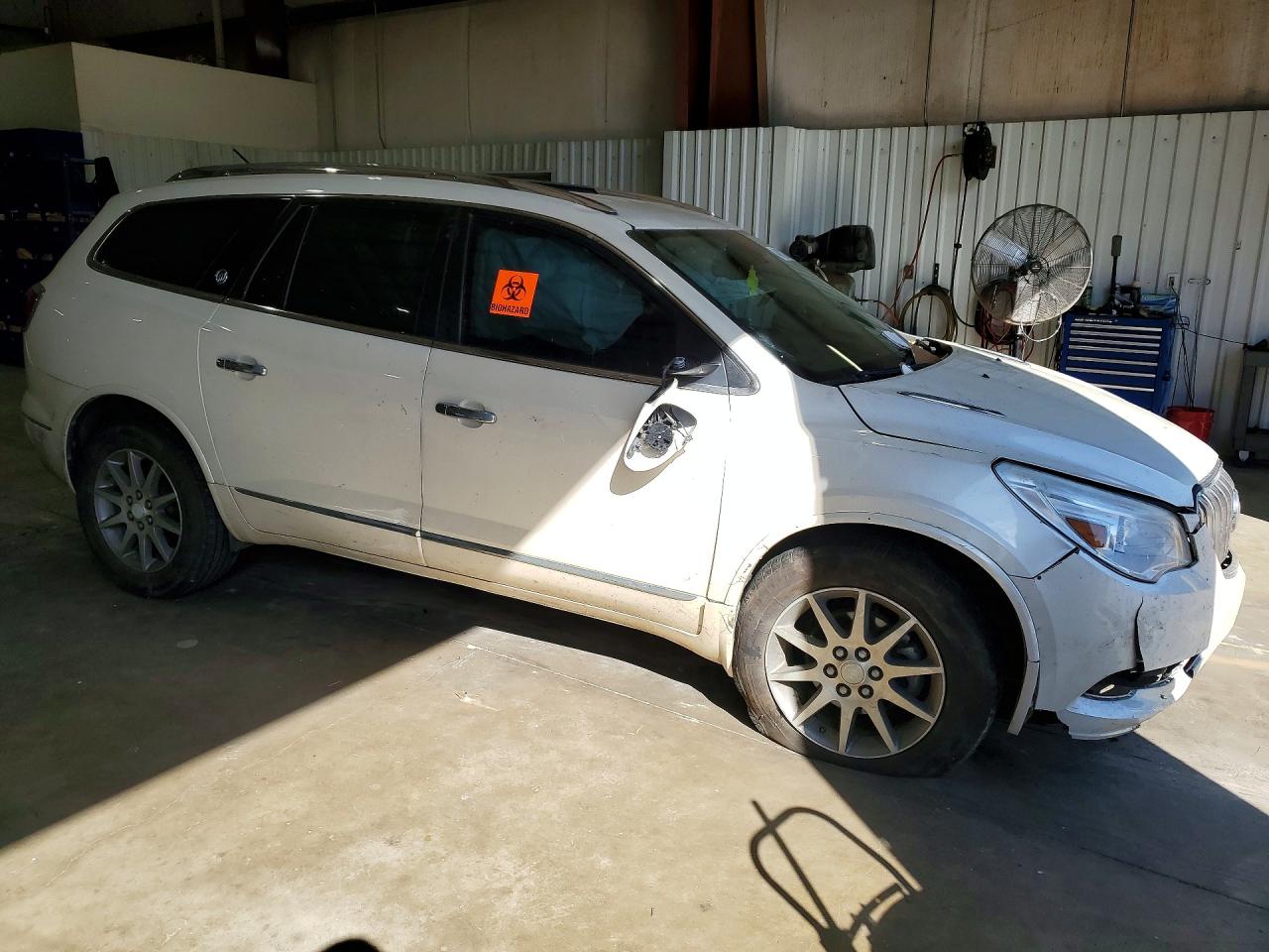 2014 Buick Enclave White vin: 5GAKRBKD4EJ323819