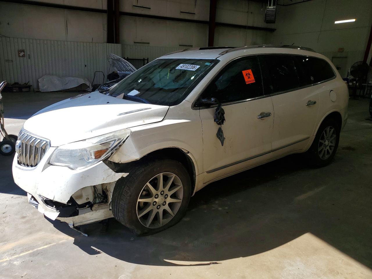 2014 Buick Enclave White vin: 5GAKRBKD4EJ323819