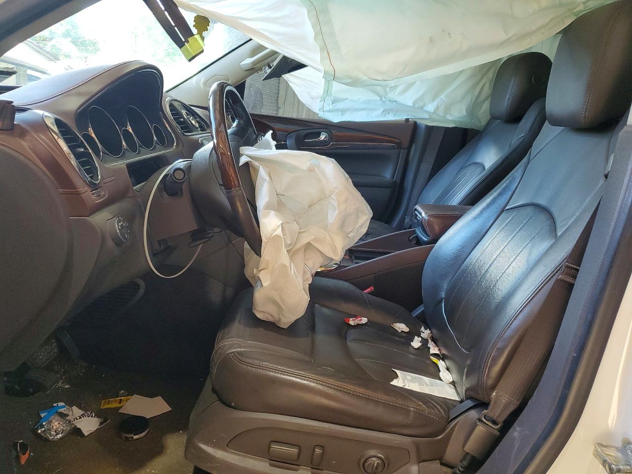 2014 Buick Enclave White vin: 5GAKRBKD4EJ323819