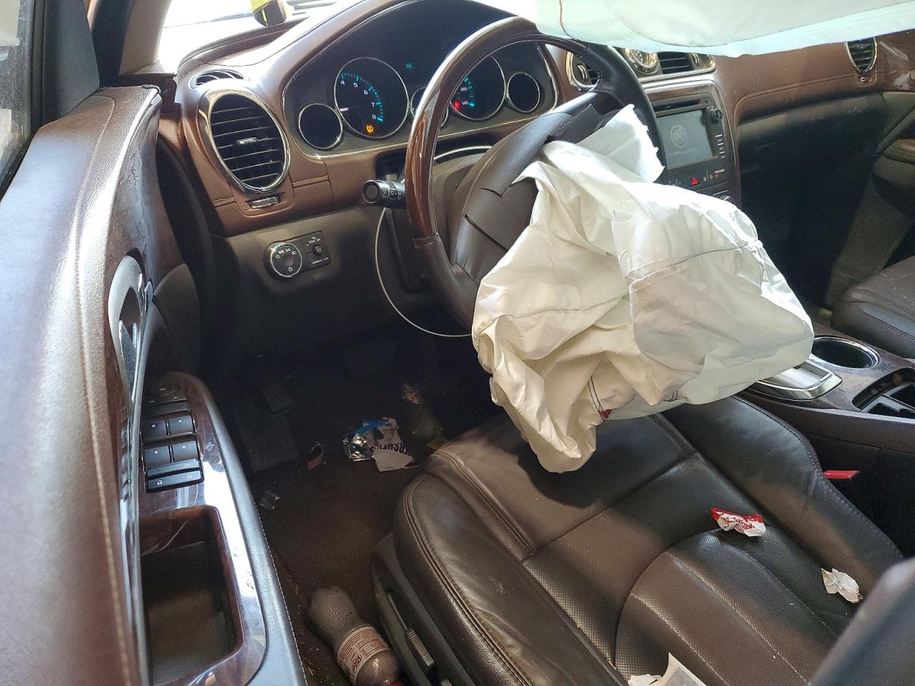 2014 Buick Enclave White vin: 5GAKRBKD4EJ323819