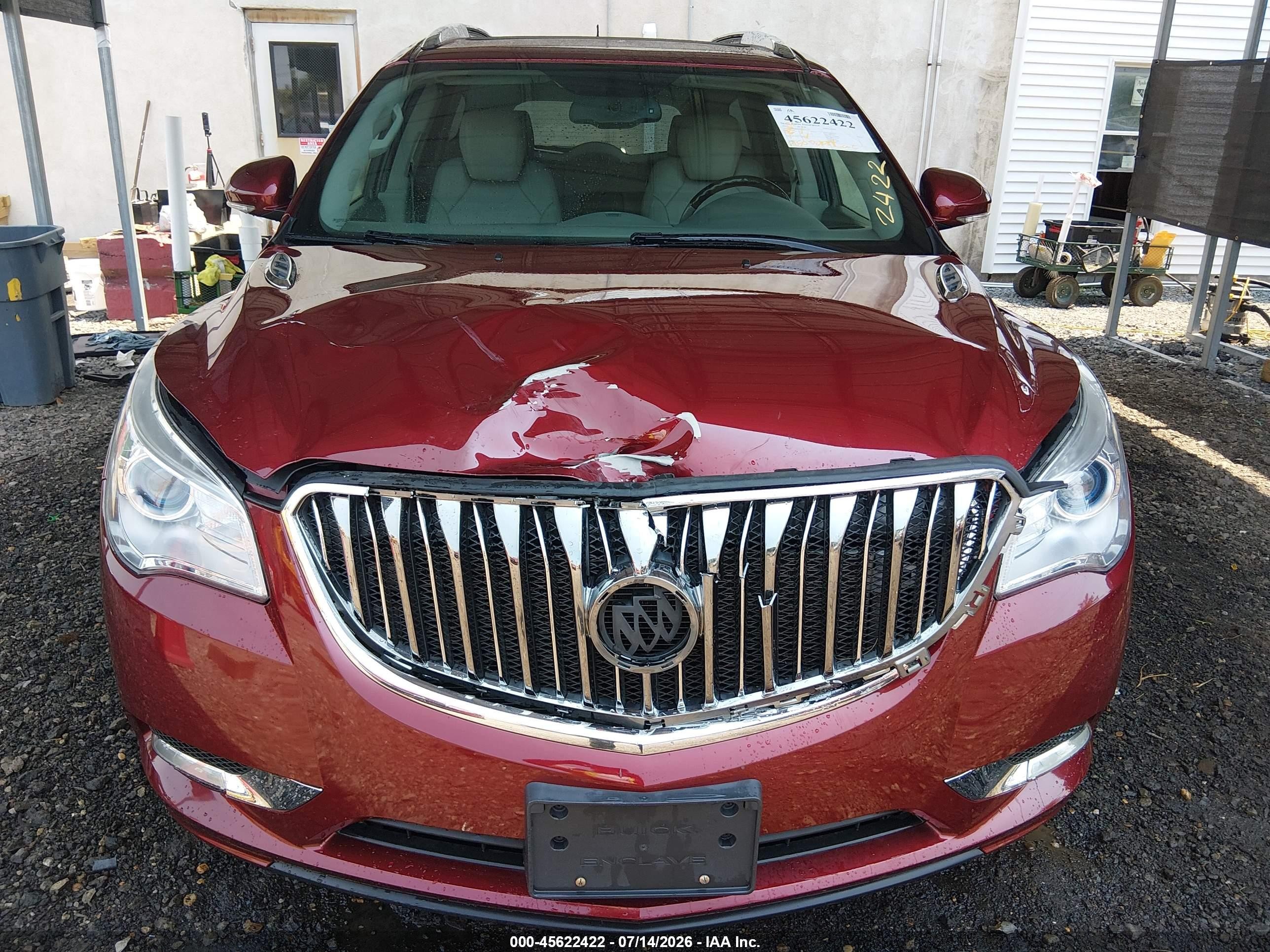2015 Buick Enclave Leather Burgundy vin: 5GAKRBKD4FJ161174