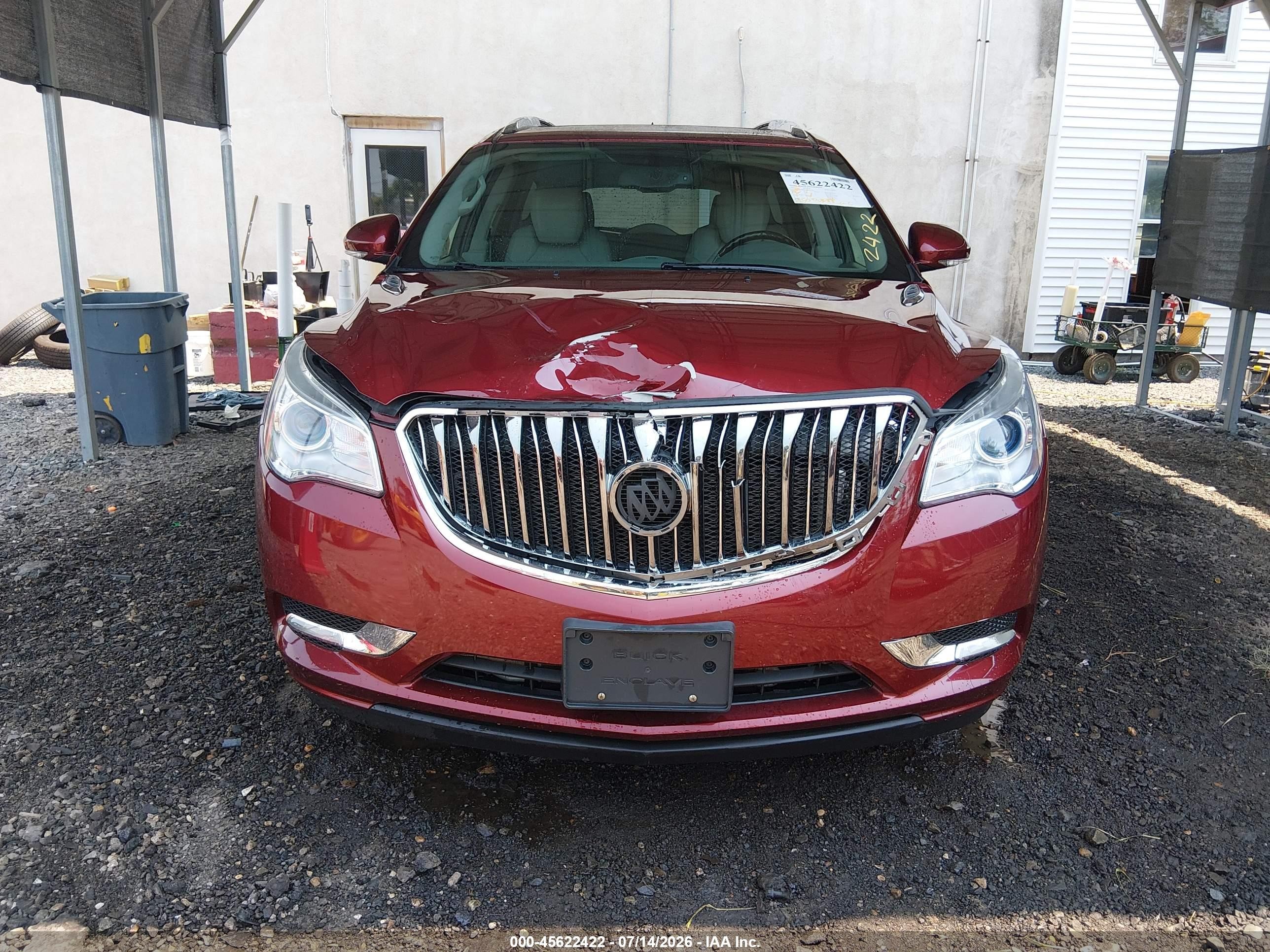 2015 Buick Enclave Leather Burgundy vin: 5GAKRBKD4FJ161174