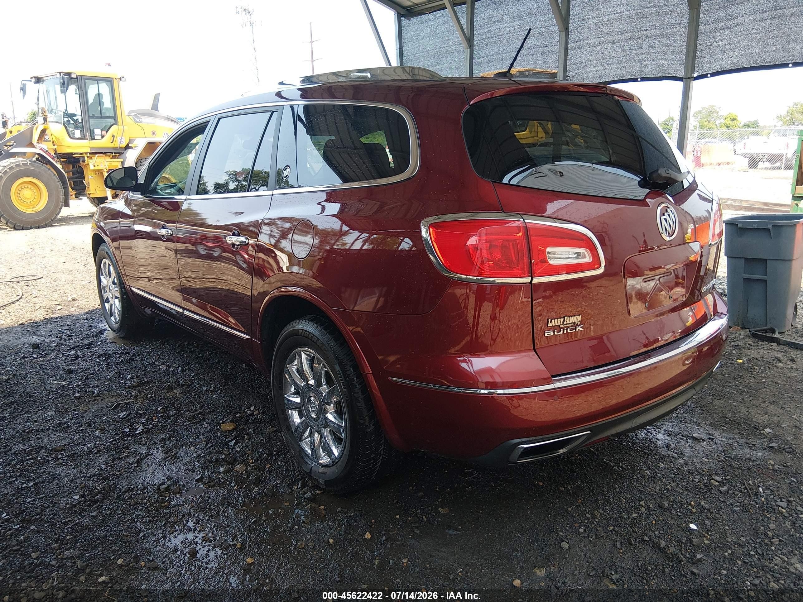 2015 Buick Enclave Leather Burgundy vin: 5GAKRBKD4FJ161174