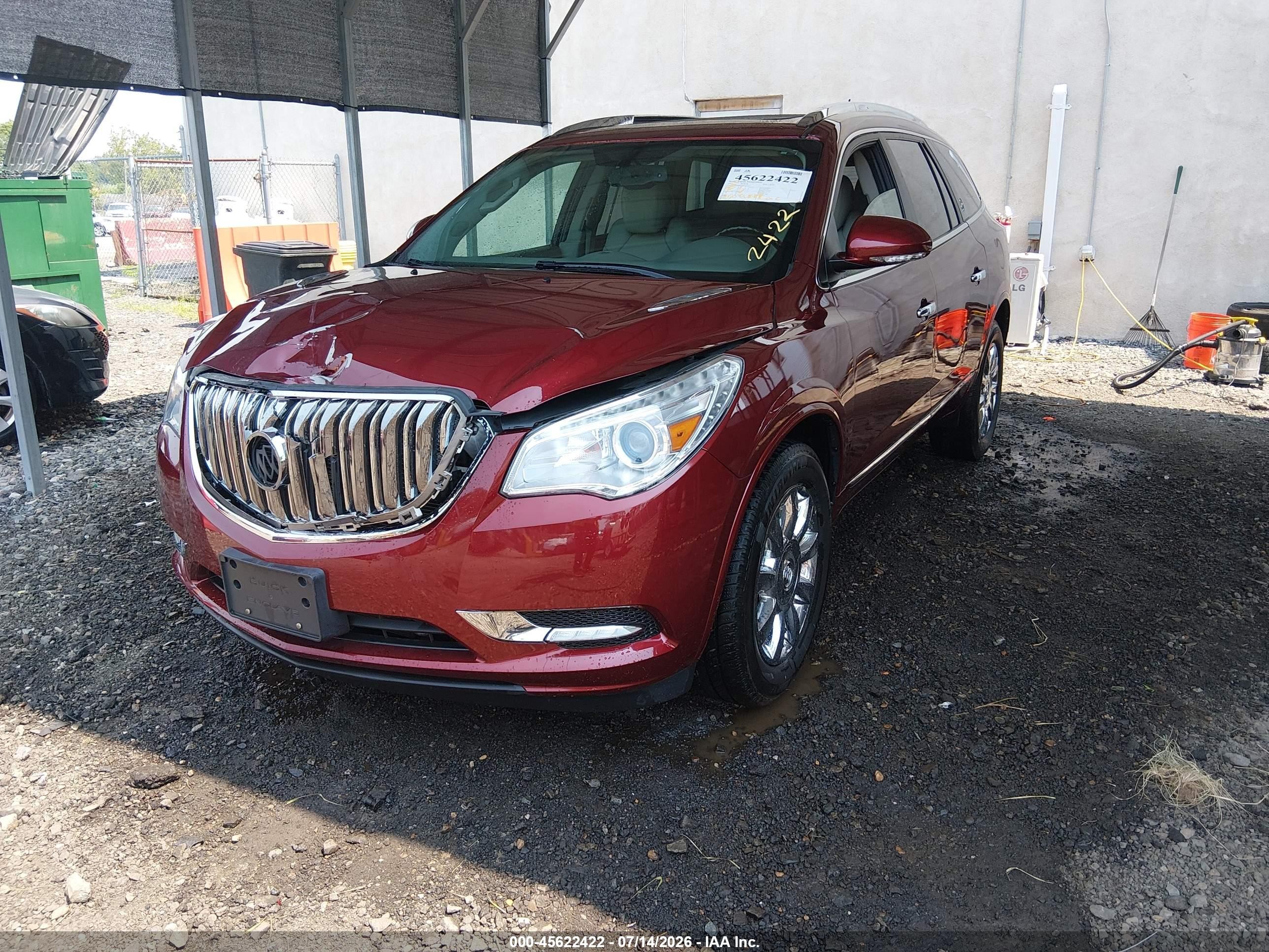 2015 Buick Enclave Leather Burgundy vin: 5GAKRBKD4FJ161174