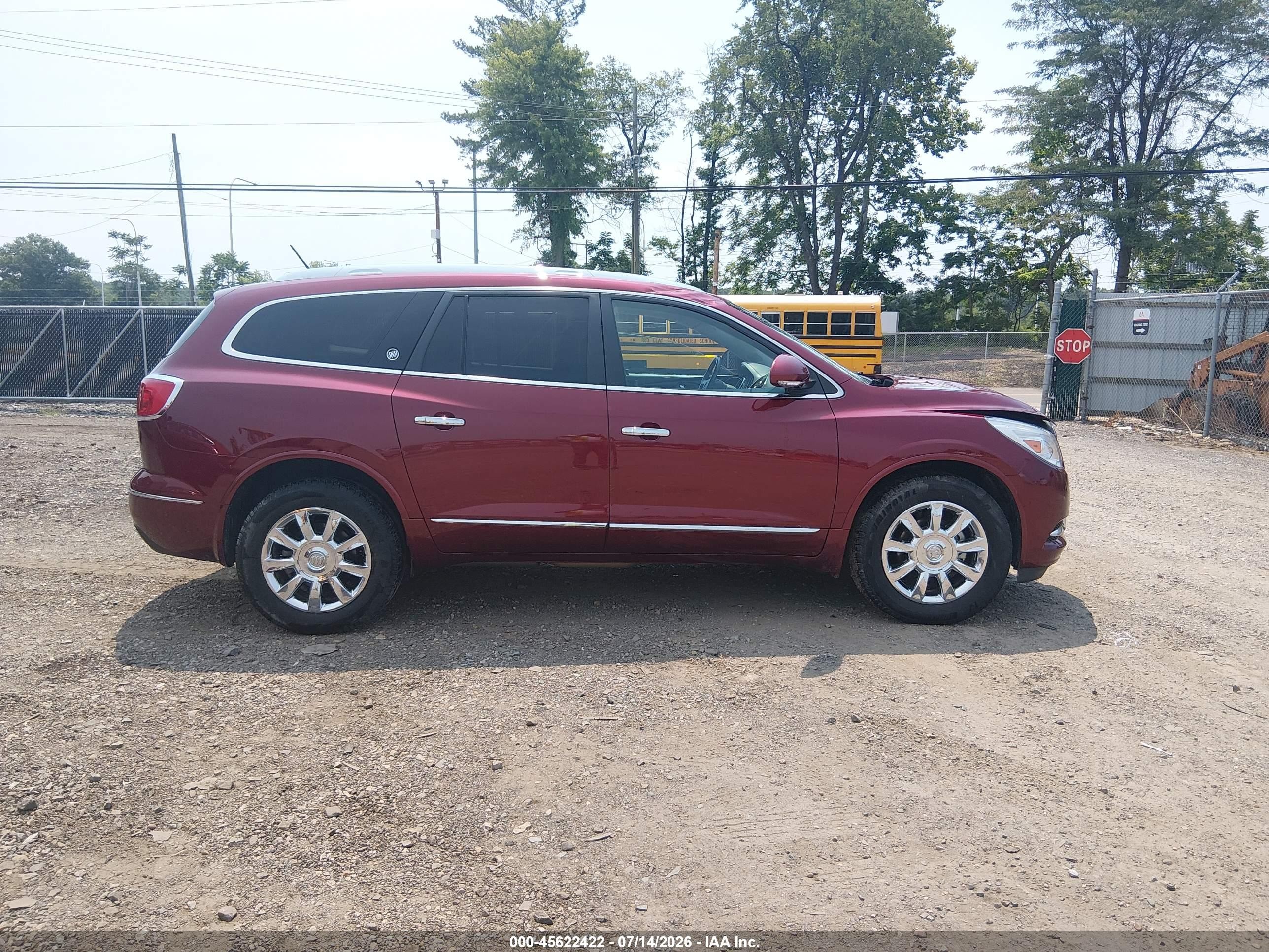 2015 Buick Enclave Leather Burgundy vin: 5GAKRBKD4FJ161174