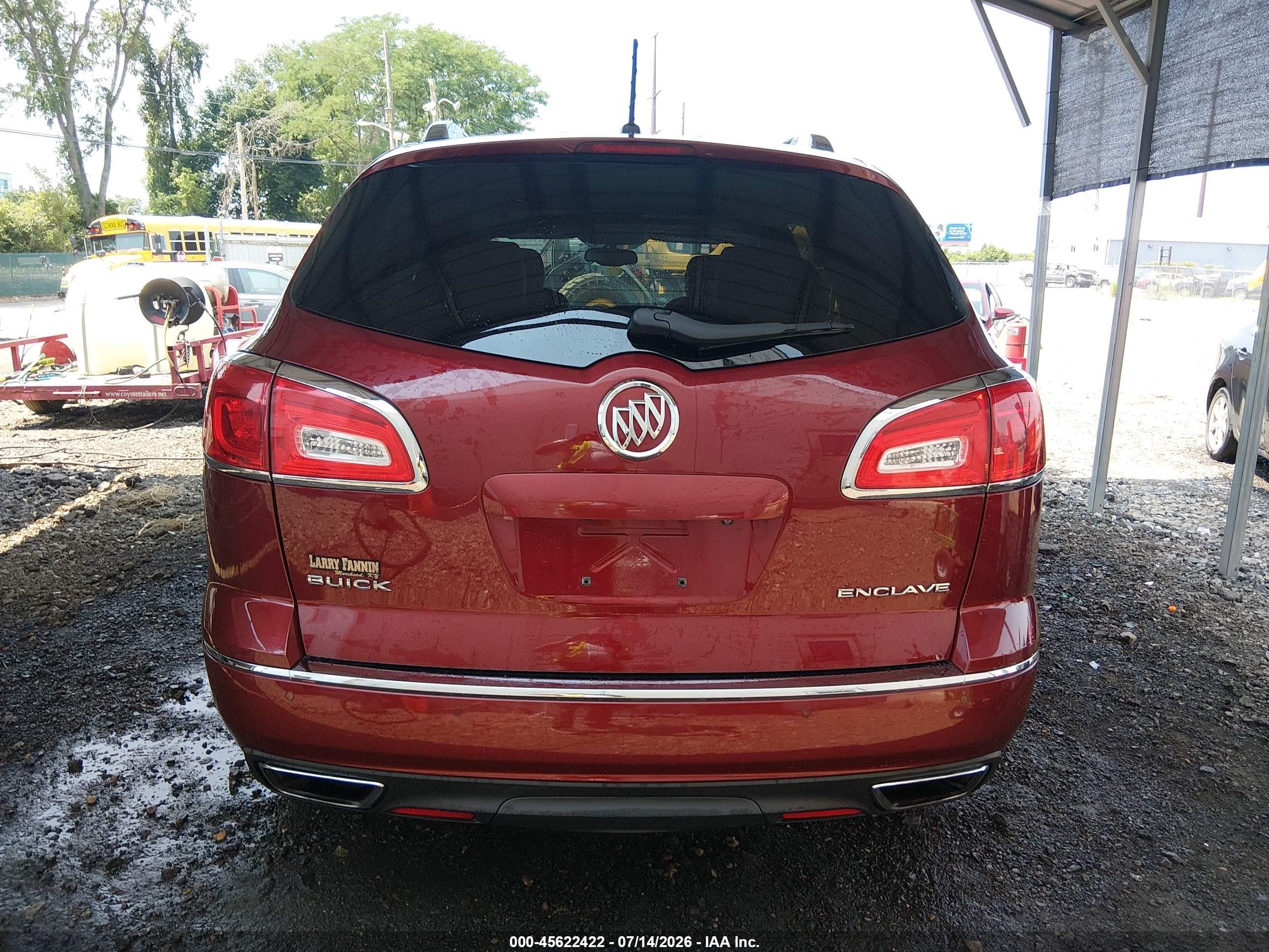 2015 Buick Enclave Leather Burgundy vin: 5GAKRBKD4FJ161174