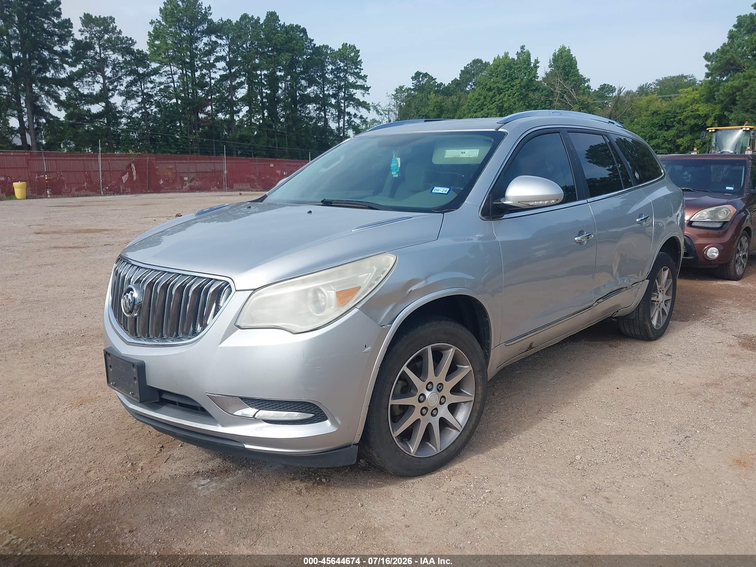 2015 Buick Enclave Leather Silver vin: 5GAKRBKD4FJ230543