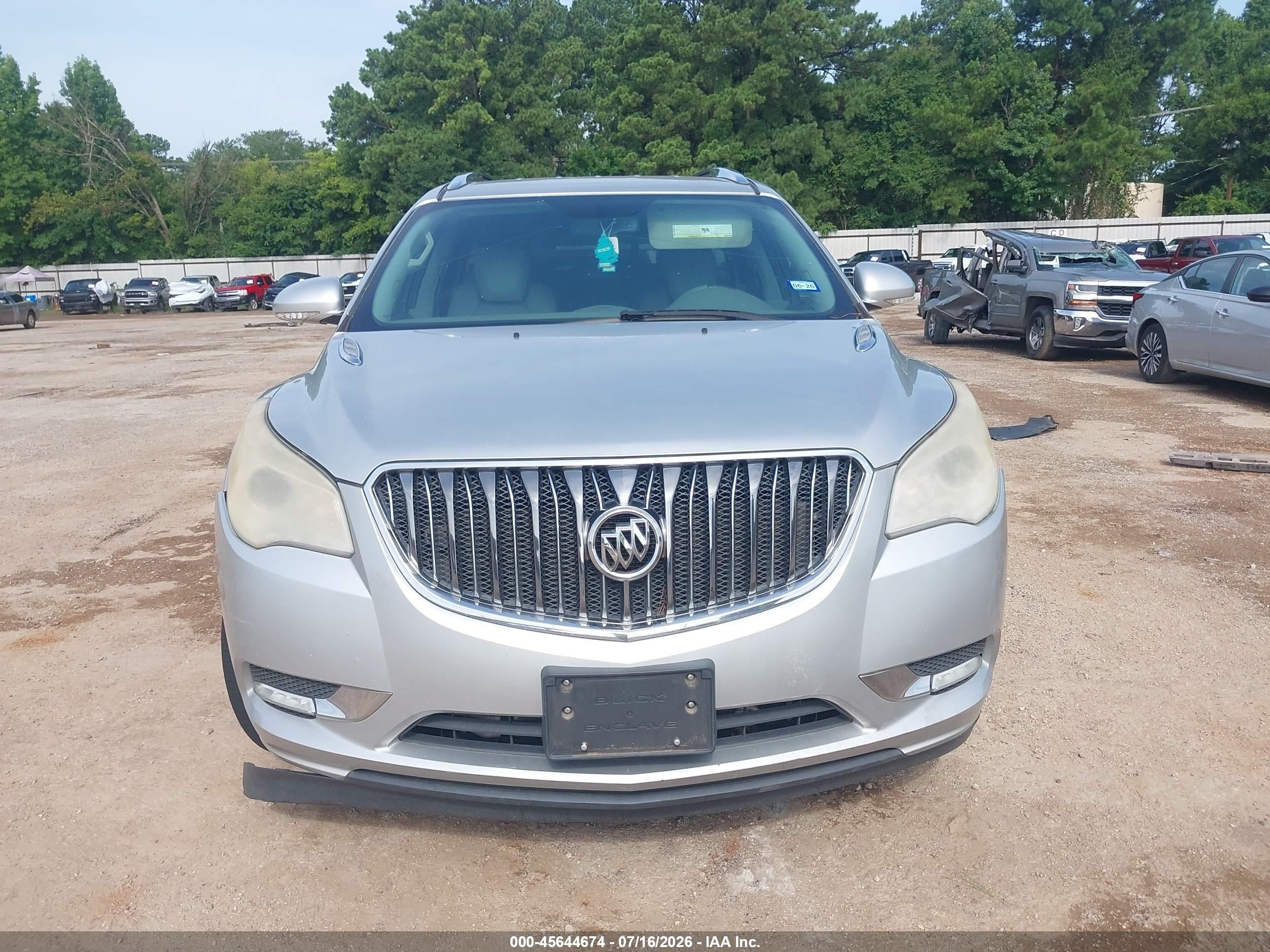 2015 Buick Enclave Leather Silver vin: 5GAKRBKD4FJ230543