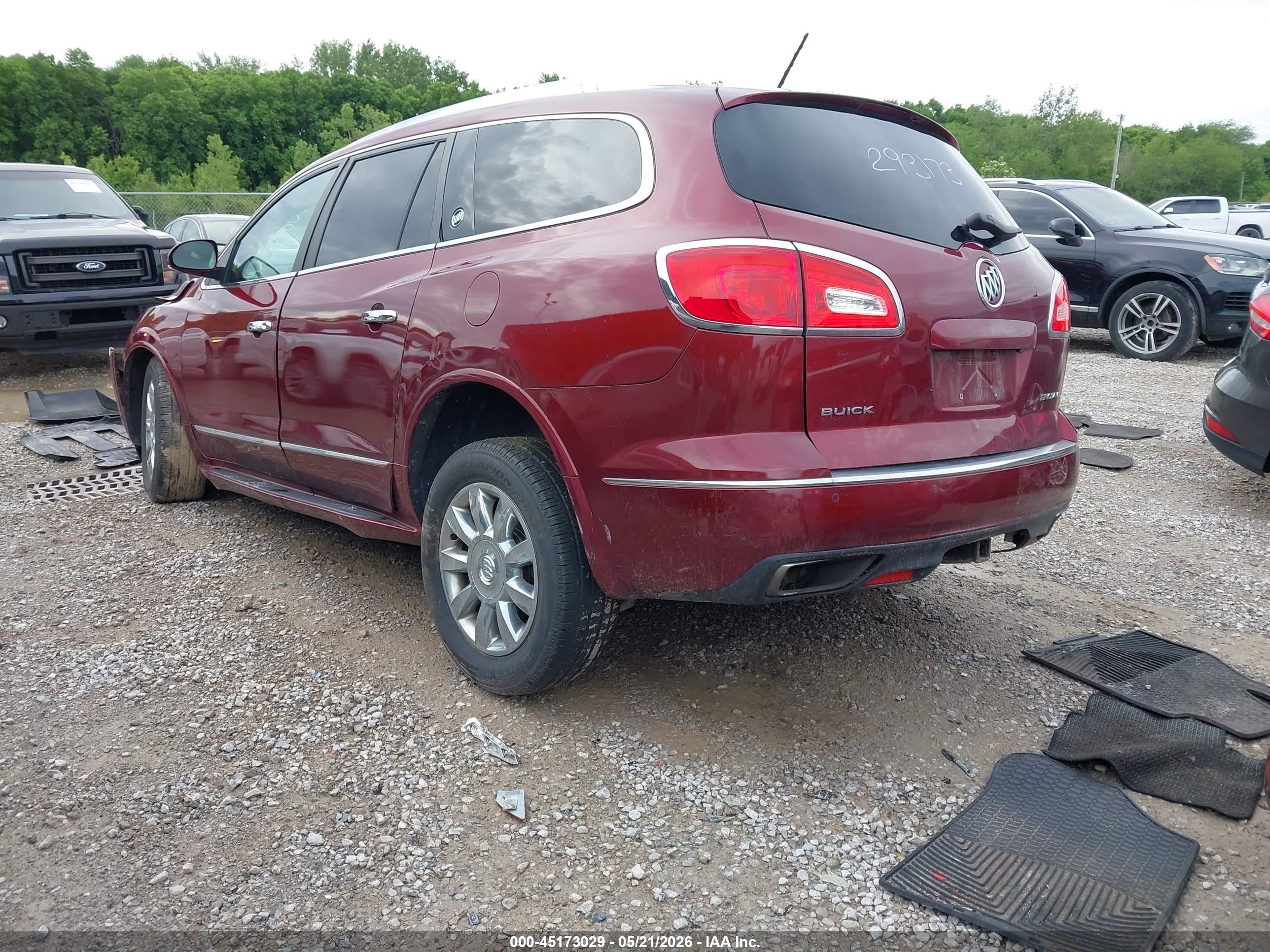 2015 Buick Enclave Leather Burgundy vin: 5GAKRBKD4FJ293173