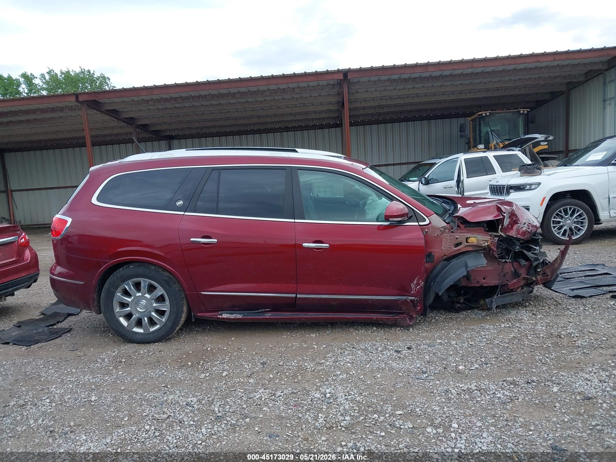 2015 Buick Enclave Leather Burgundy vin: 5GAKRBKD4FJ293173