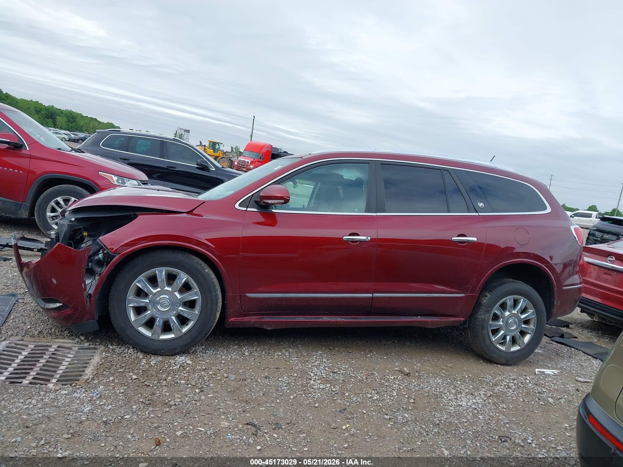 2015 Buick Enclave Leather Burgundy vin: 5GAKRBKD4FJ293173
