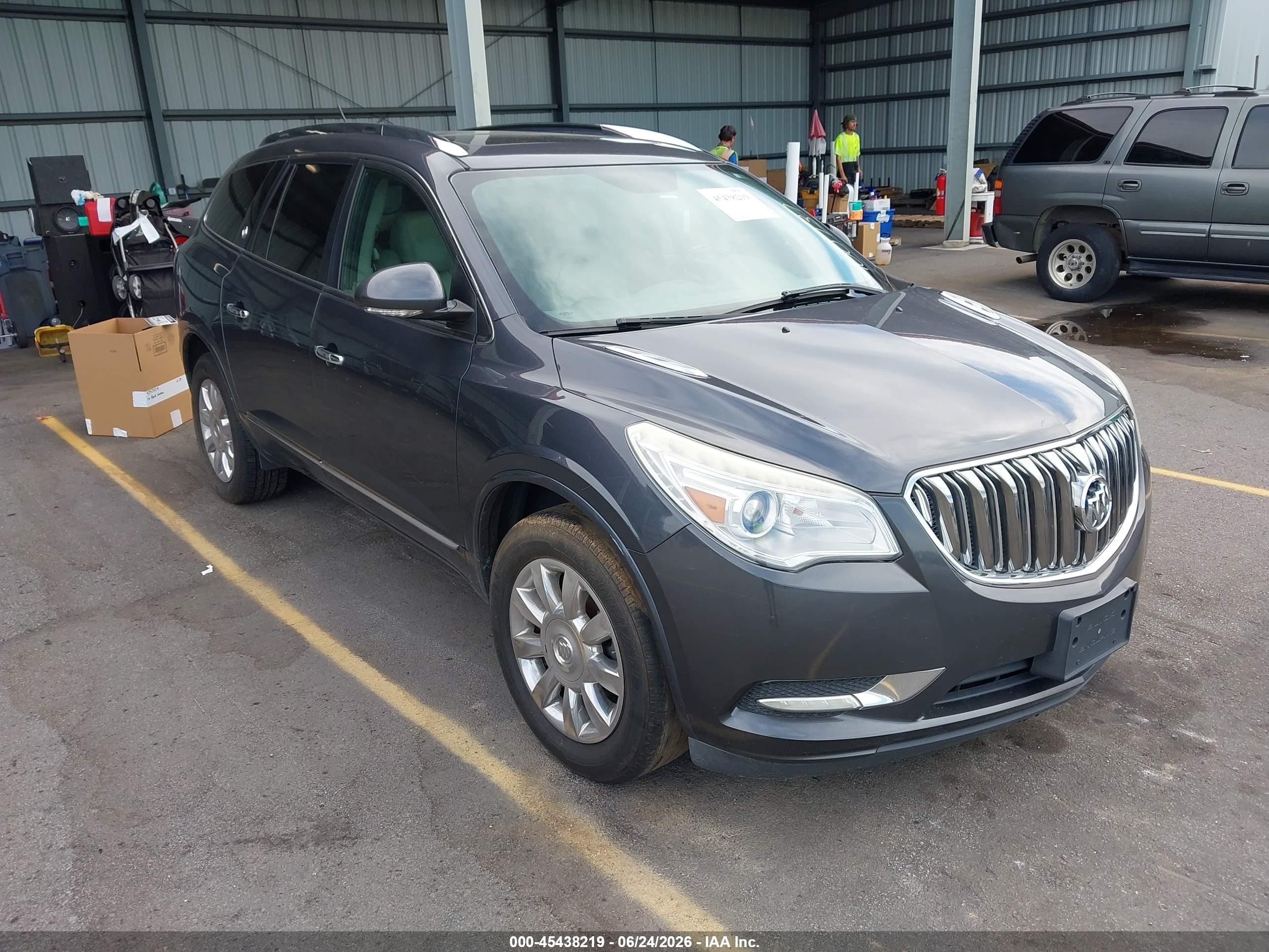 2014 Buick Enclave Leather Gray vin: 5GAKRBKD5EJ100737